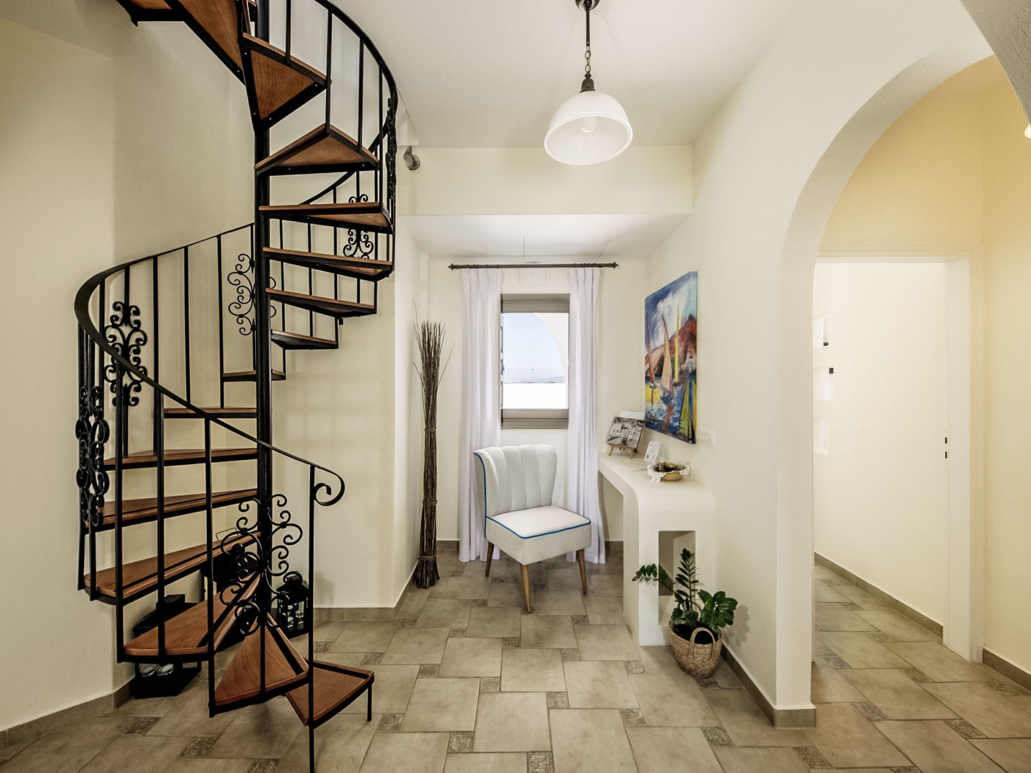 Hemera Ferienhaus Villa auf Santorin - Binnen