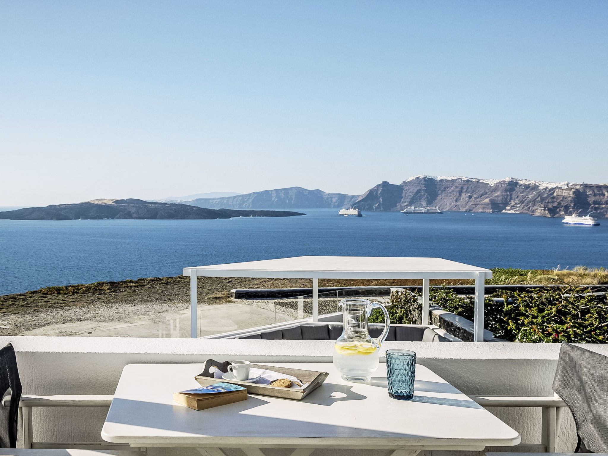 Hemera Ferienhaus Villa auf Santorin - Buiten