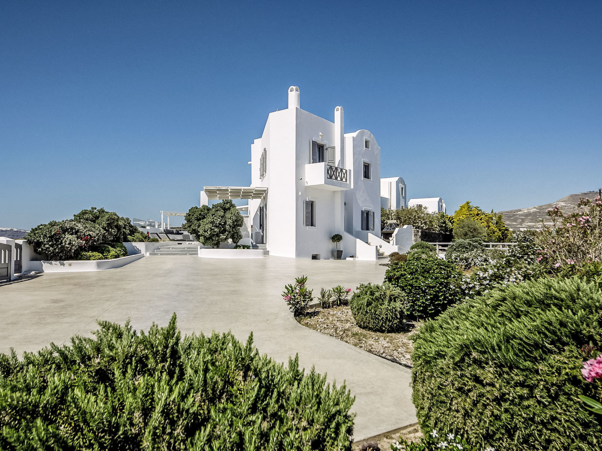 Hemera Ferienhaus Villa auf Santorin - Buiten