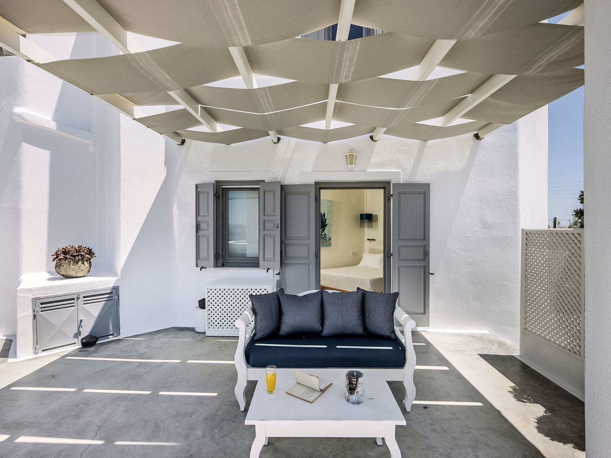 Hemera Ferienhaus Villa auf Santorin - Buiten