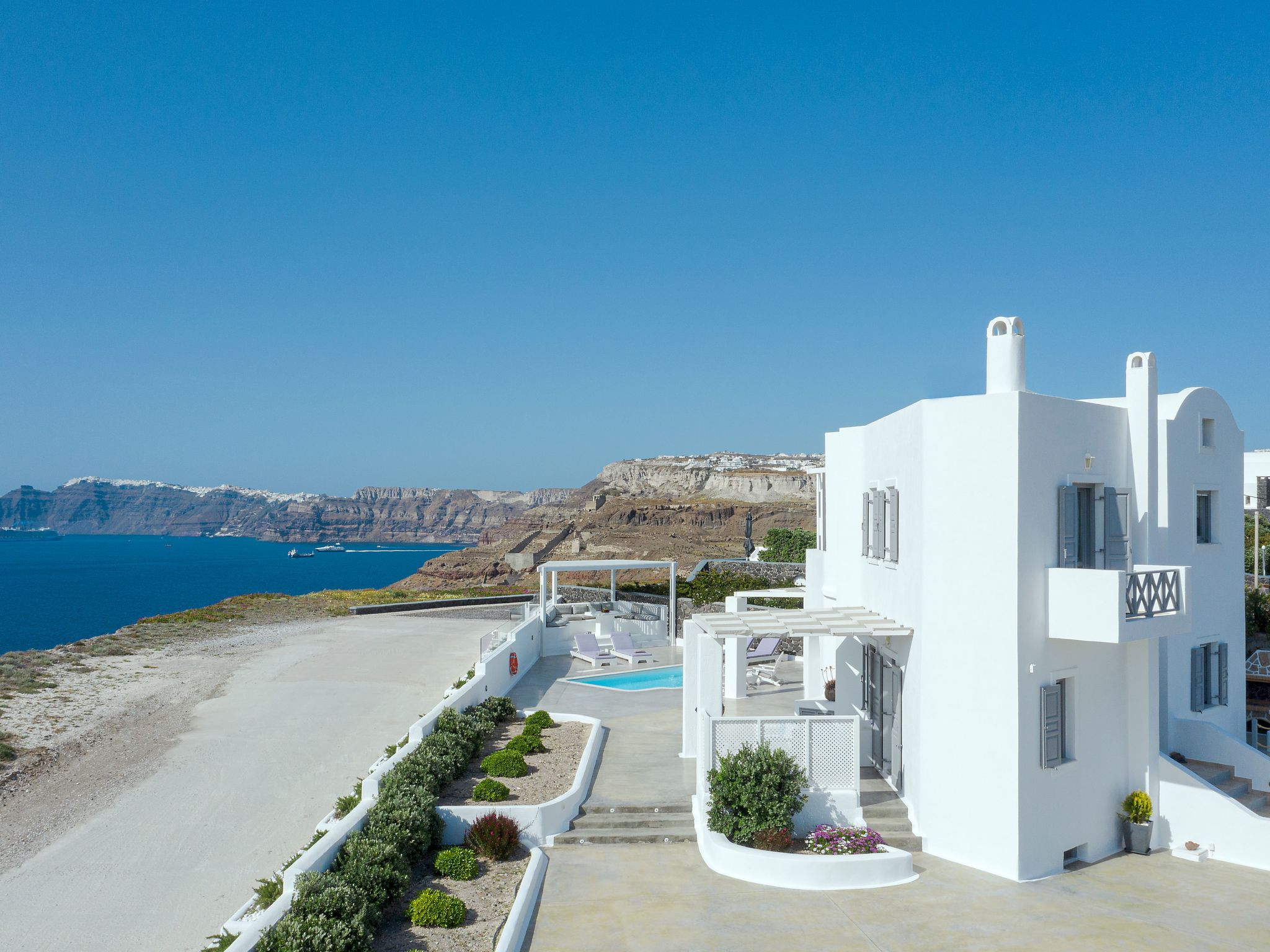 Hemera Ferienhaus Villa auf Santorin-Outside