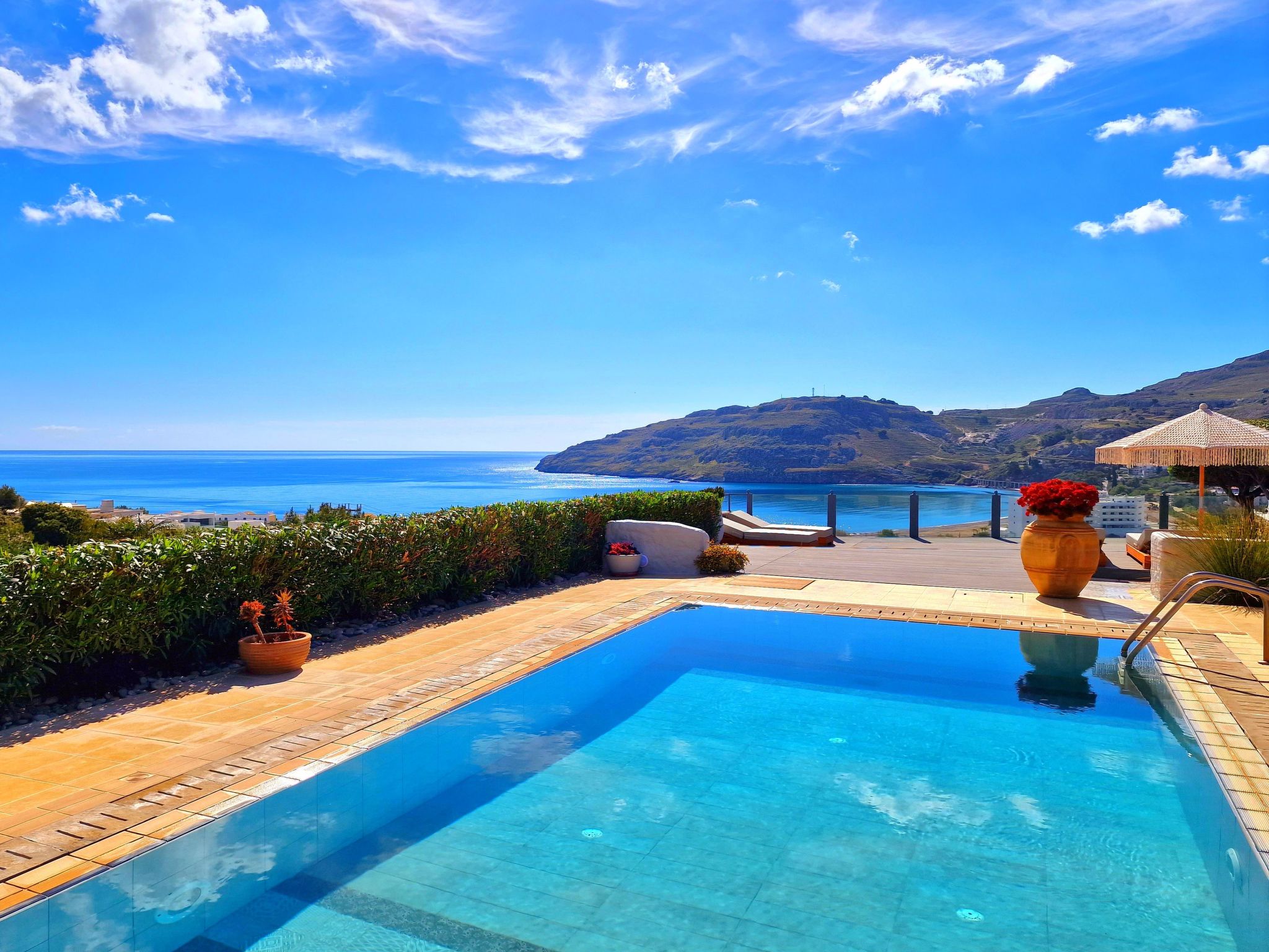 Charmantes Ferienhaus in Lindos mit Privatem Pool und Meerblick