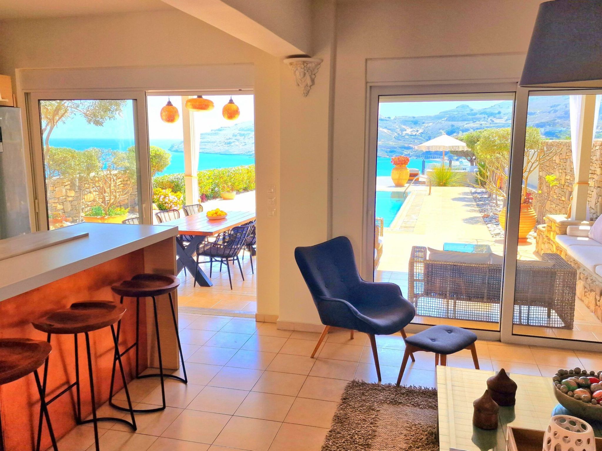 Charmantes Ferienhaus in Lindos mit Privatem Pool und Meerblick