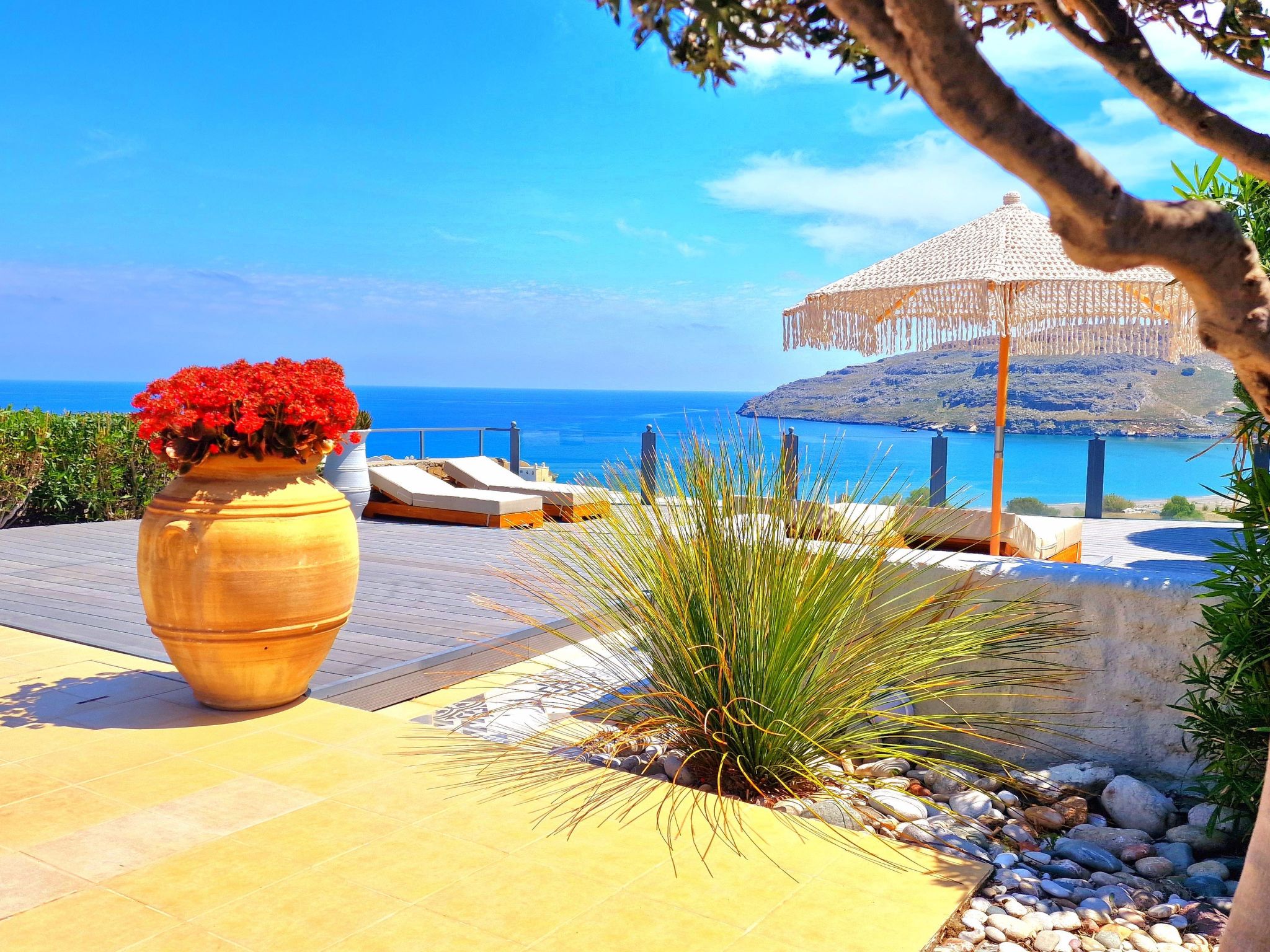 Charmantes Ferienhaus in Lindos mit Privatem Pool und Meerblick-Dehors
