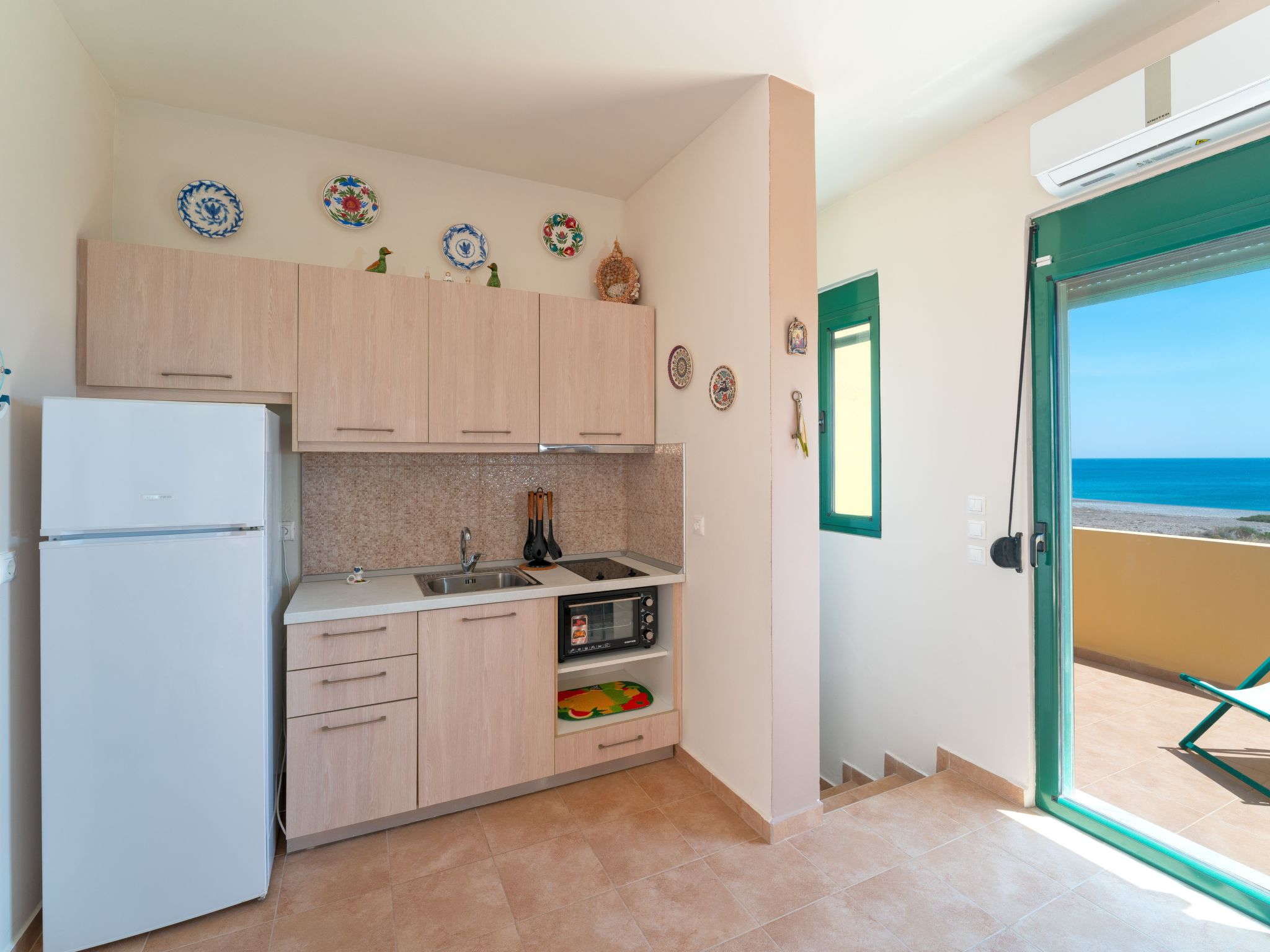 Mare Blu 1 am Strand-Binnen