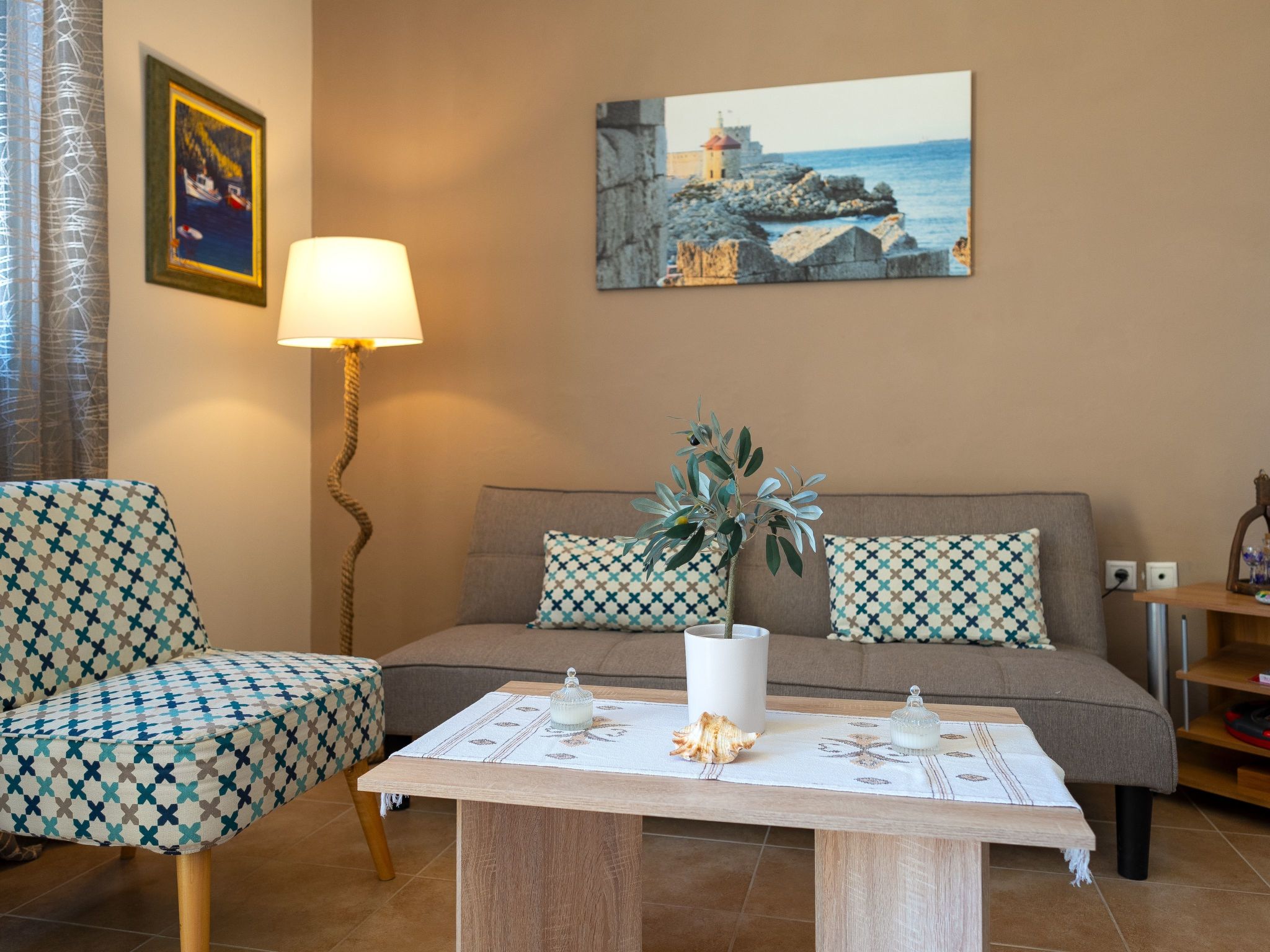 Mare Blu 1 am Strand-Binnen