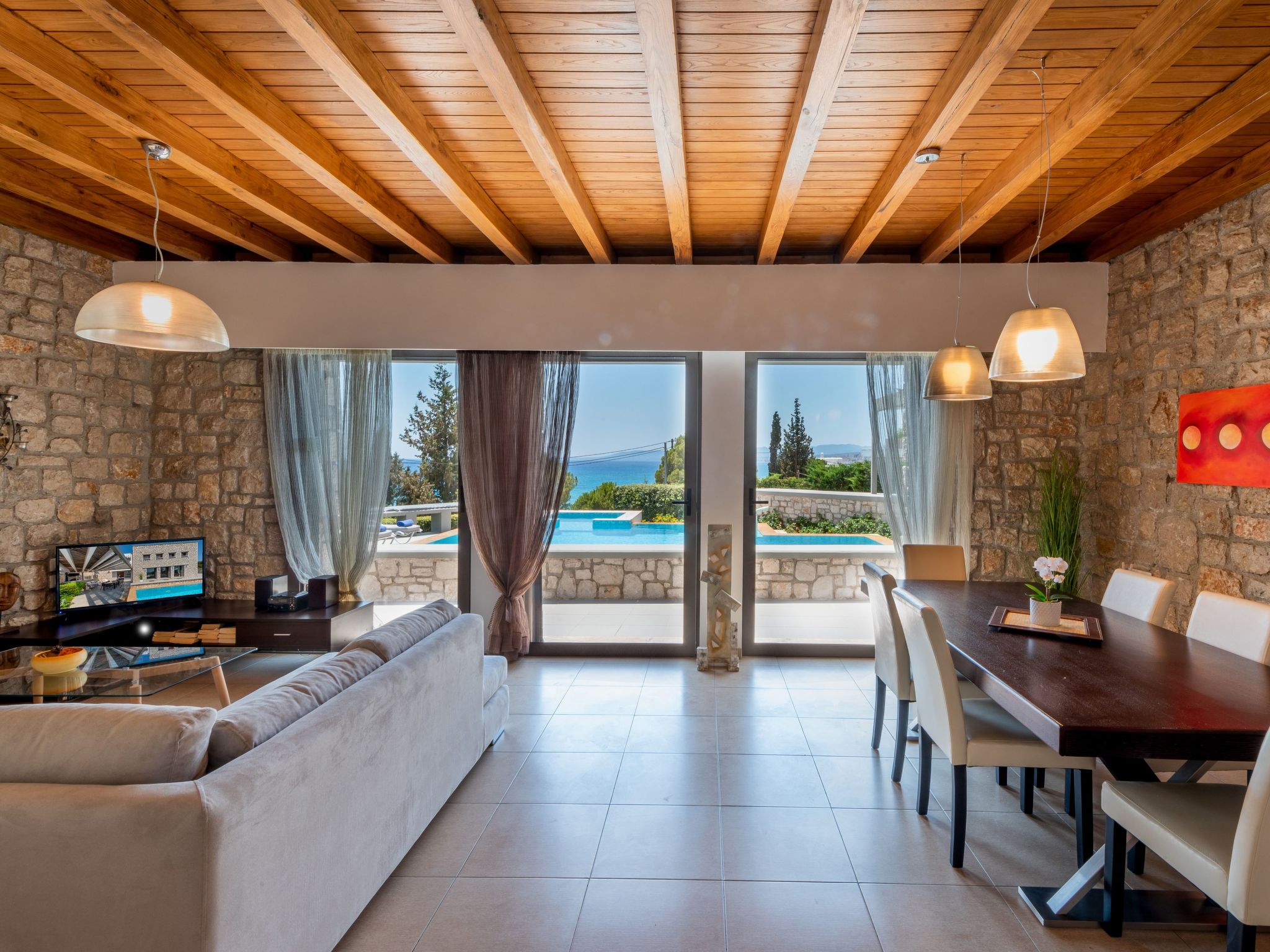 Villa CostaMare - Luxuriöse, neu gebaute Steinvilla-Dedans