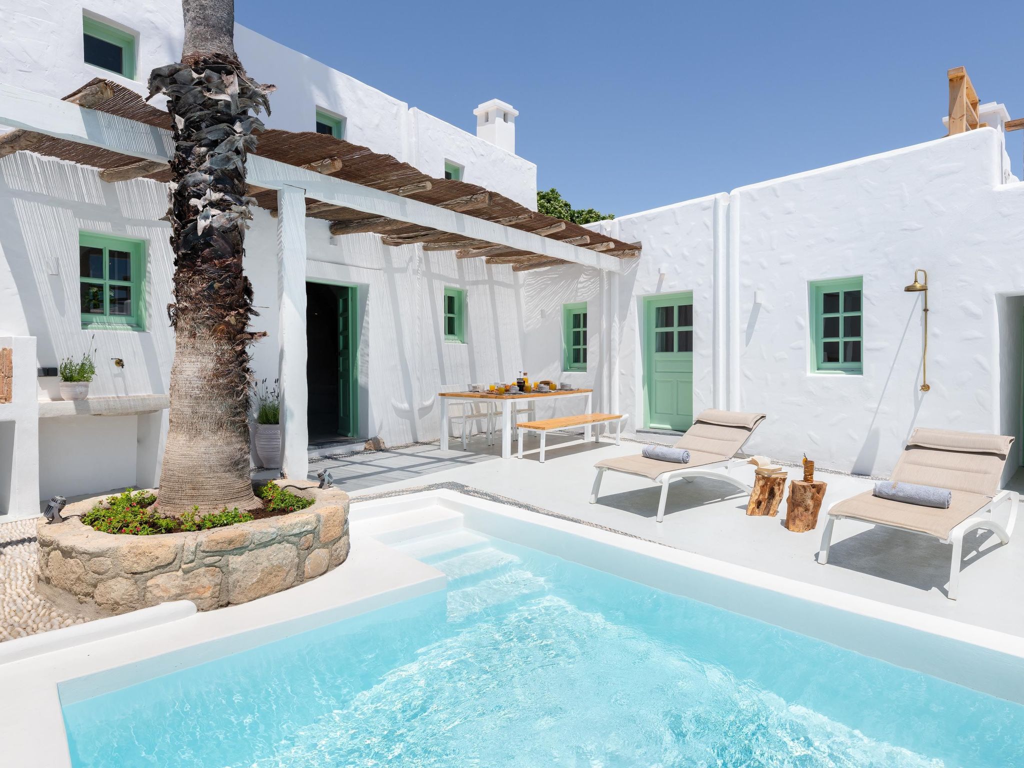 für 7 Personen und 1 Kind in Lachania, Dodekanes (Rhodos) Villa in Gennadi