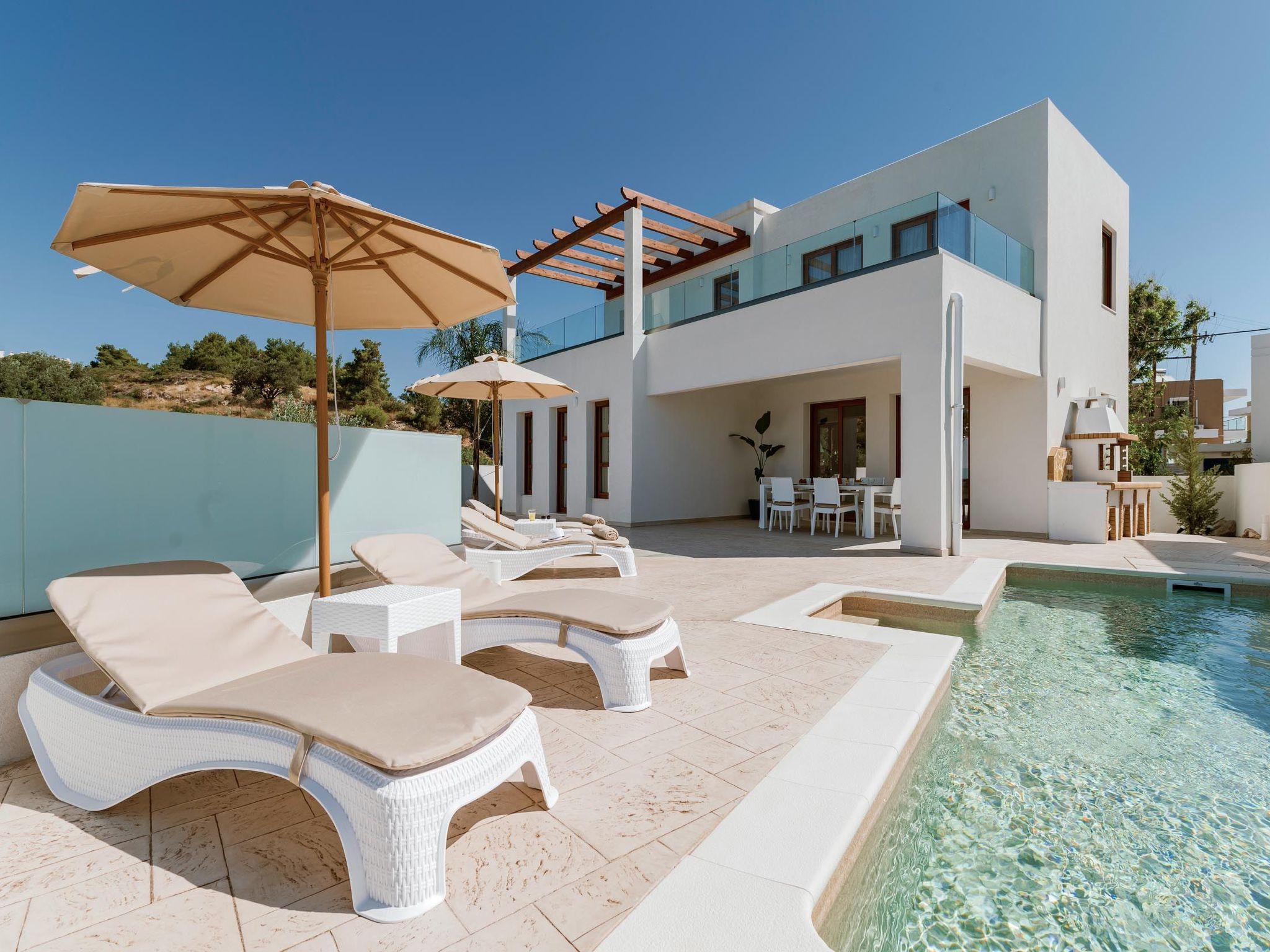 Traditionelle griechische Ferienvilla Eventide Villa in Gennadi