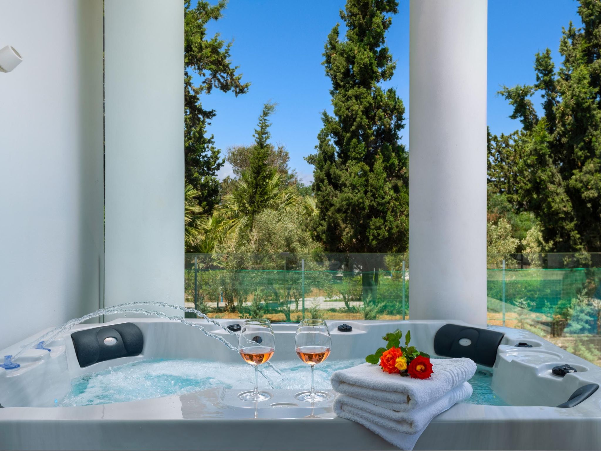 Strandvilla Viviane Paulos für 12 Personen-Dehors