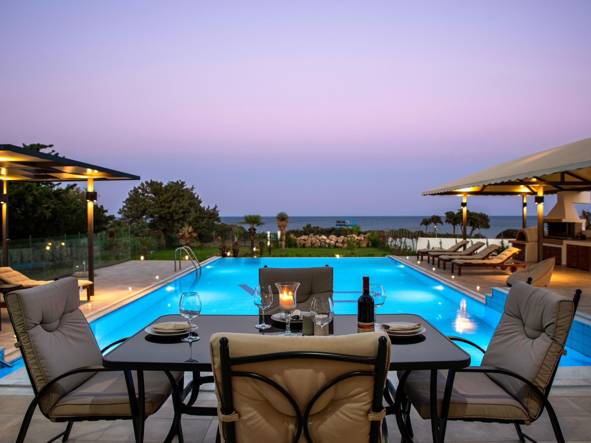 Strandvilla Viviane Paulos für 12 Personen-Dedans