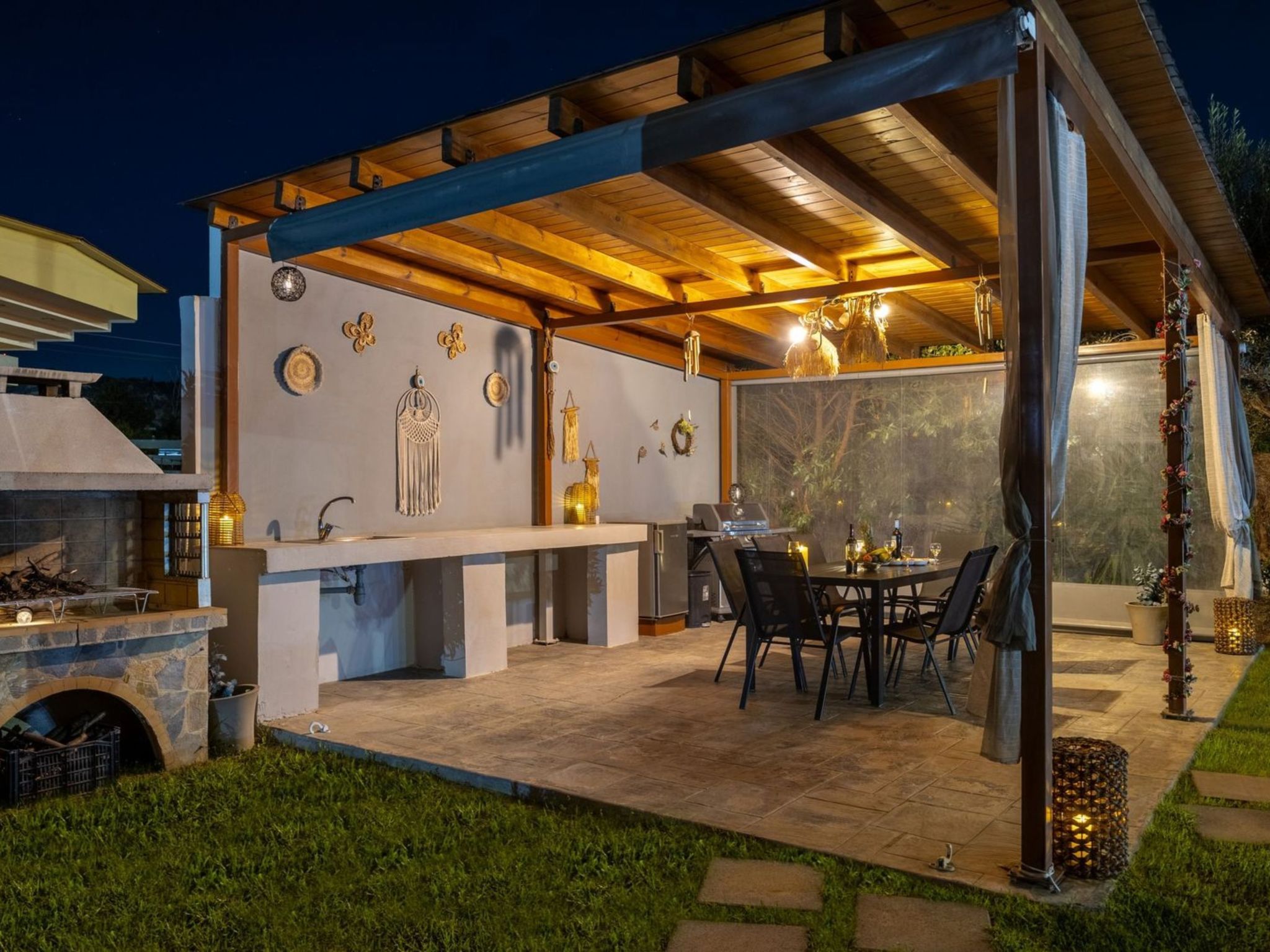 Ferienvilla Mika mit privatem Pool-Dehors