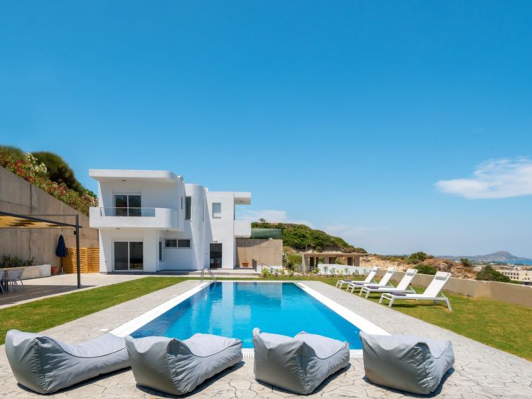 Schönes Ferienhaus In Afantou Mit Privatem Pool - Rodes