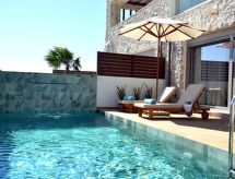 Villa 101 Rhodos: Nieuw vrijstaand privéparadijs met zwembad aan zee in Faliraki - thumbnail 2