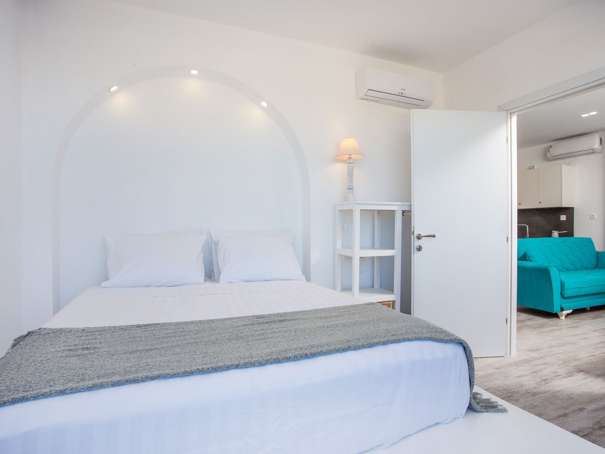 The house with three holiday apartments is located in the picturesque village of Faliraki, along the East coast of the sunny Greek island of Rhodes. It is in a perfect position, only 100 meters away f..