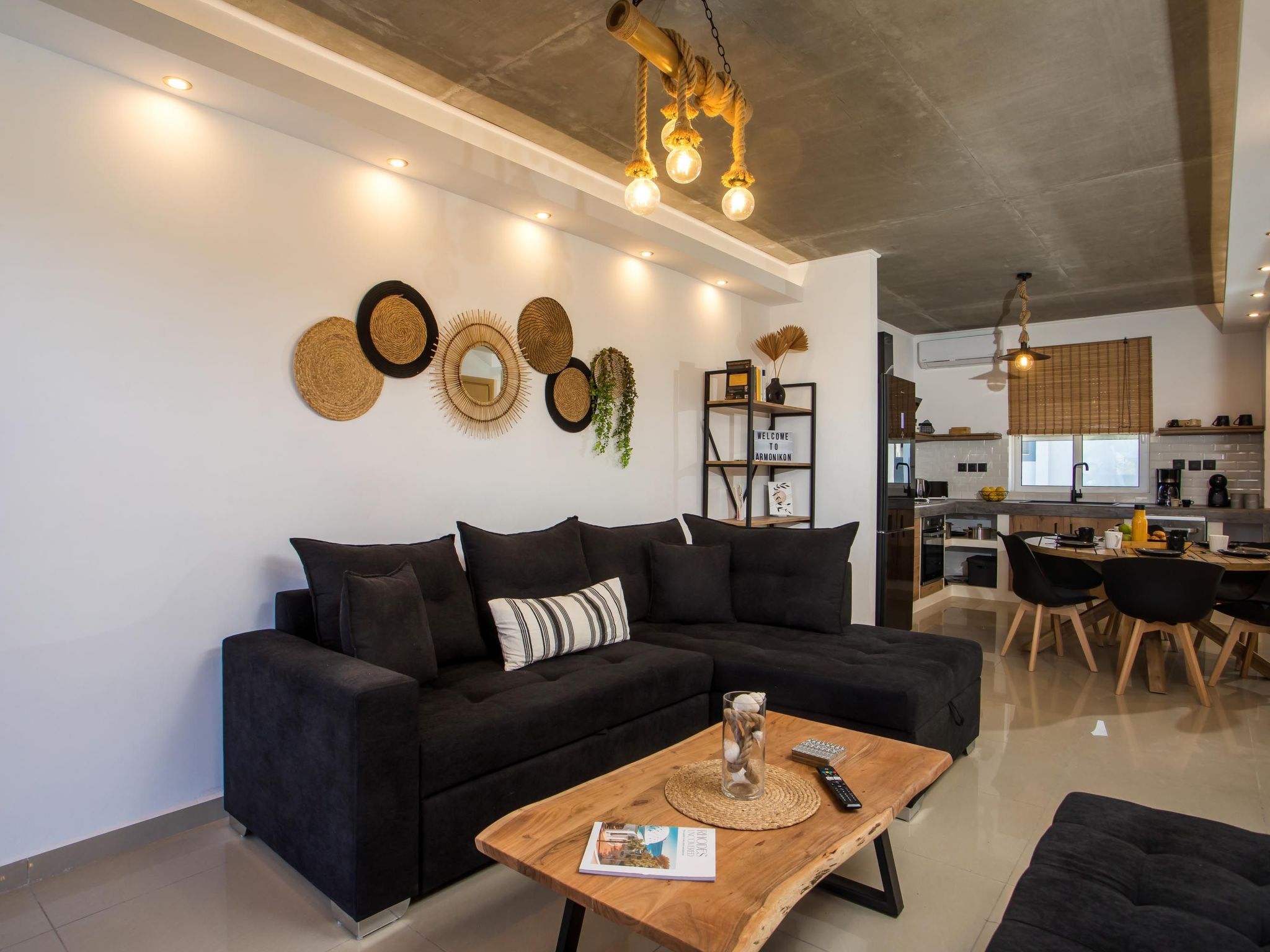 Armonikon Pool Villa 2-Dedans