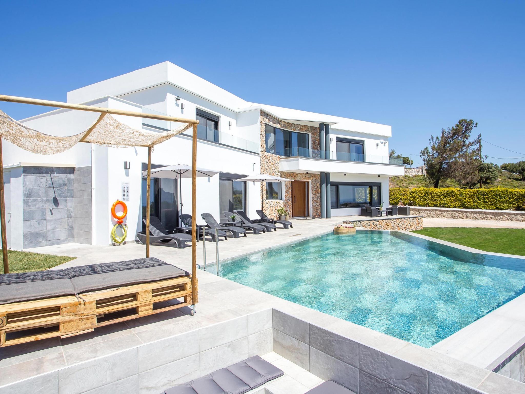 Villa Indira in der Nähe des Dorfes Kallithea