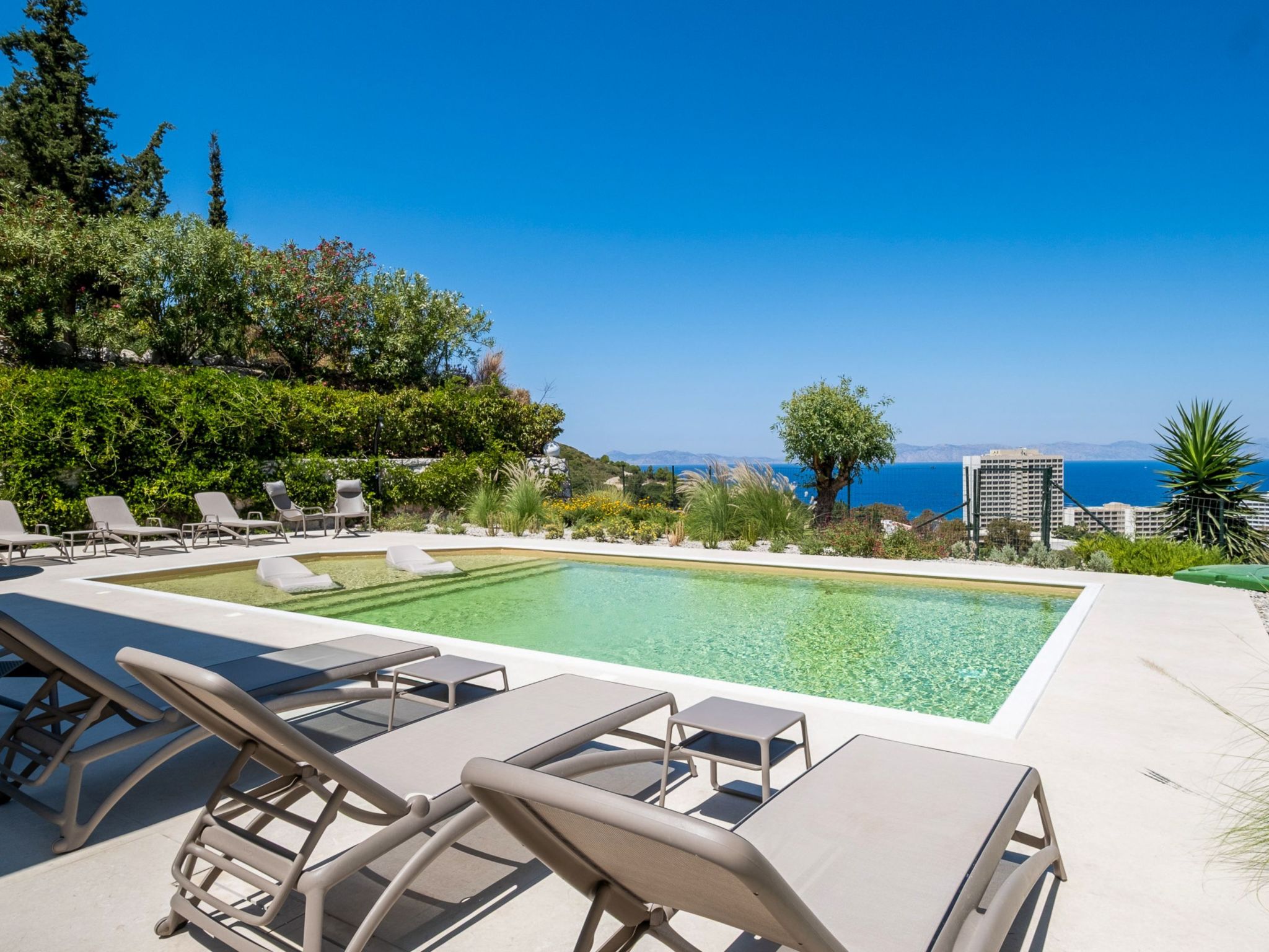 Vista von Del Sol: Exclusieve villa met zeezicht en privézwembad in Faliraki - foto 43