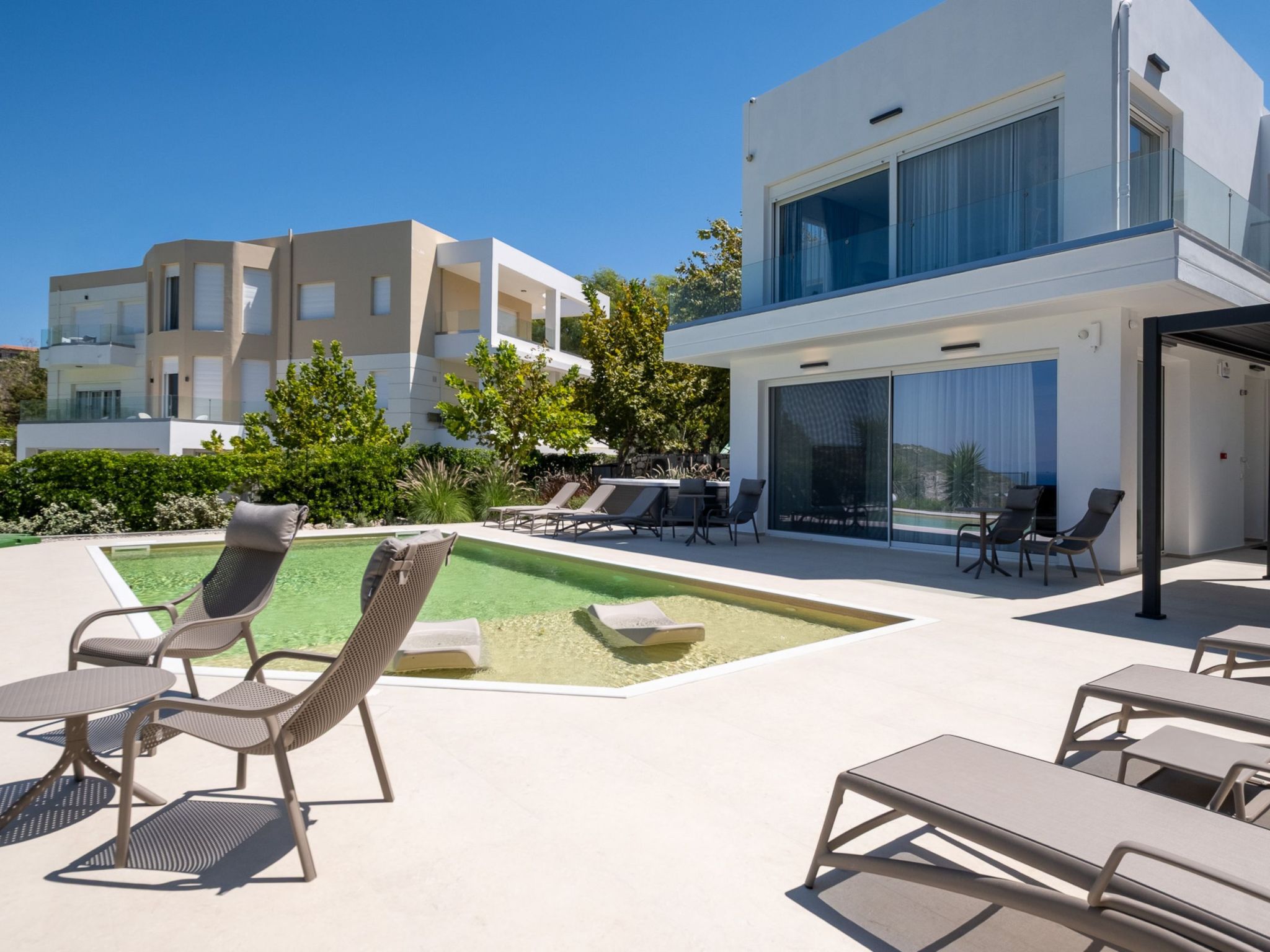 Vista von Del Sol: Exclusieve villa met zeezicht en privézwembad in Faliraki - foto 39