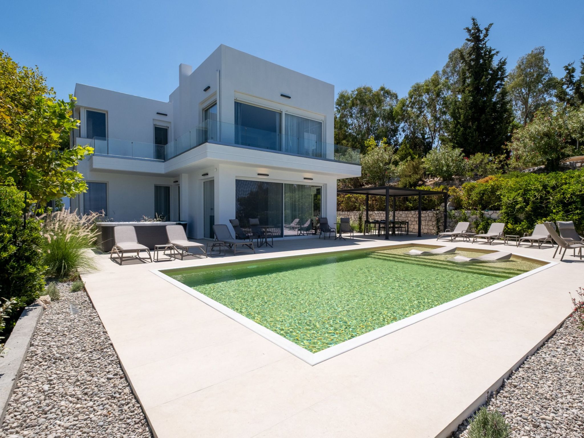 Vista von Del Sol: Exclusieve villa met zeezicht en privézwembad in Faliraki - foto 38