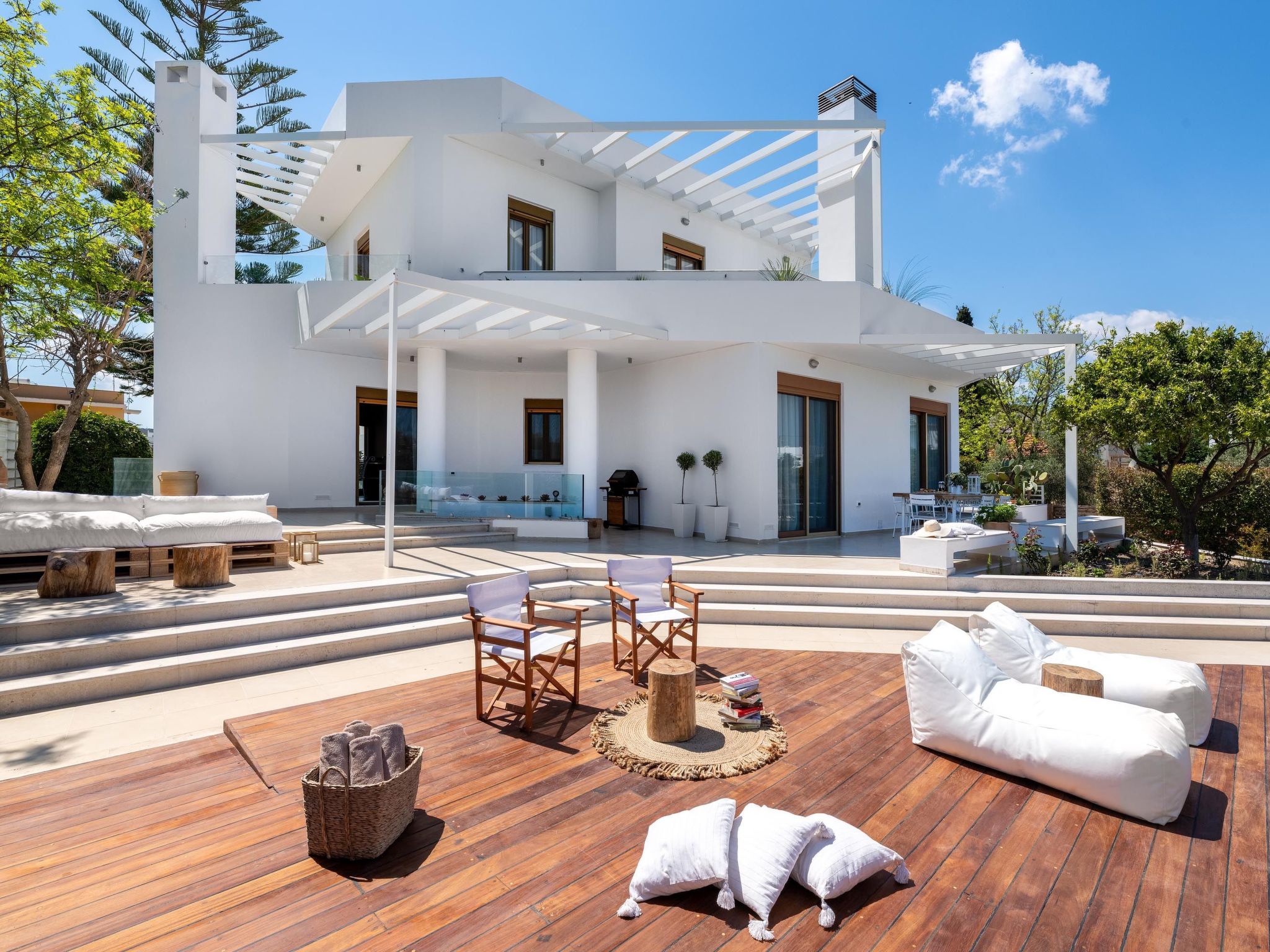 Schöne weiße Ferienvilla Liebe