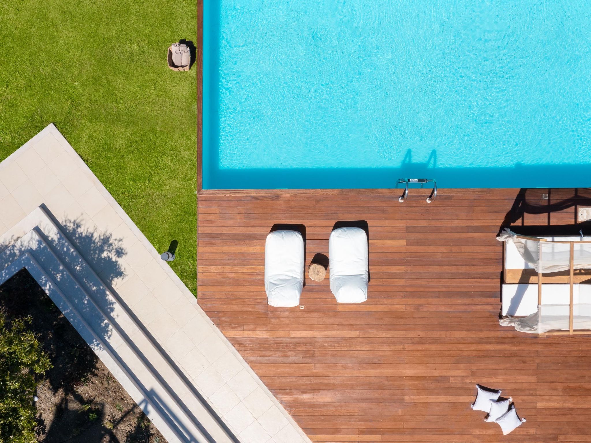 Schöne weiße Ferienvilla Liebe