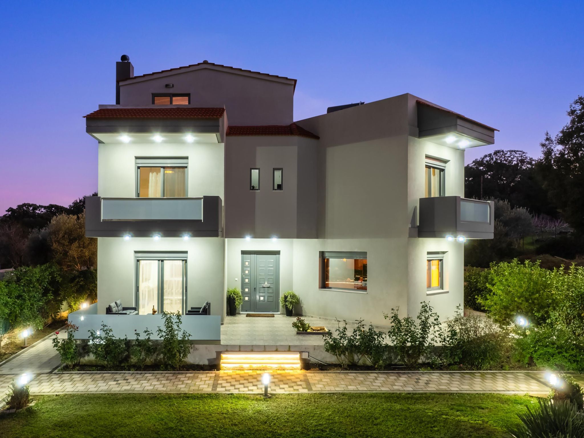 Versteckte Villa-Dehors