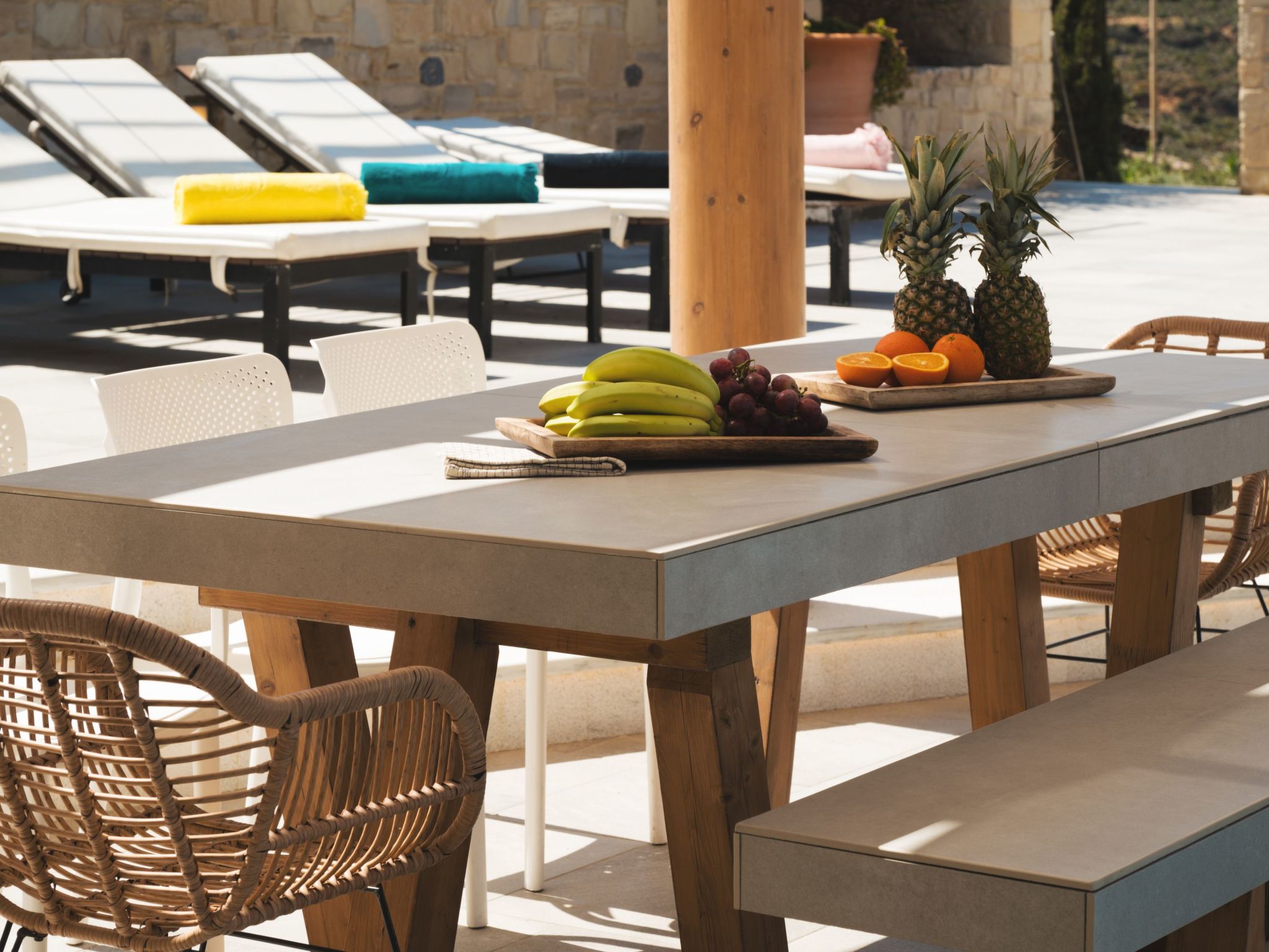 Luxuriöses Anwesen mit Meerblick und beheiztem Infinity-Pool-Dehors