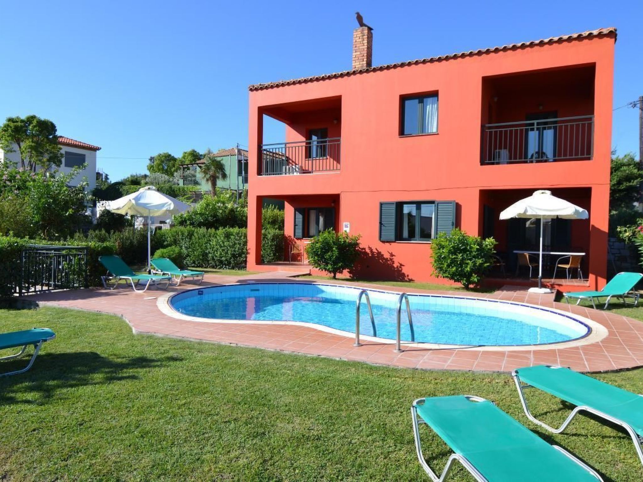 Vakantiehuis met privé zwembad in Agios Myronas (Griekenland) voor 8 personen