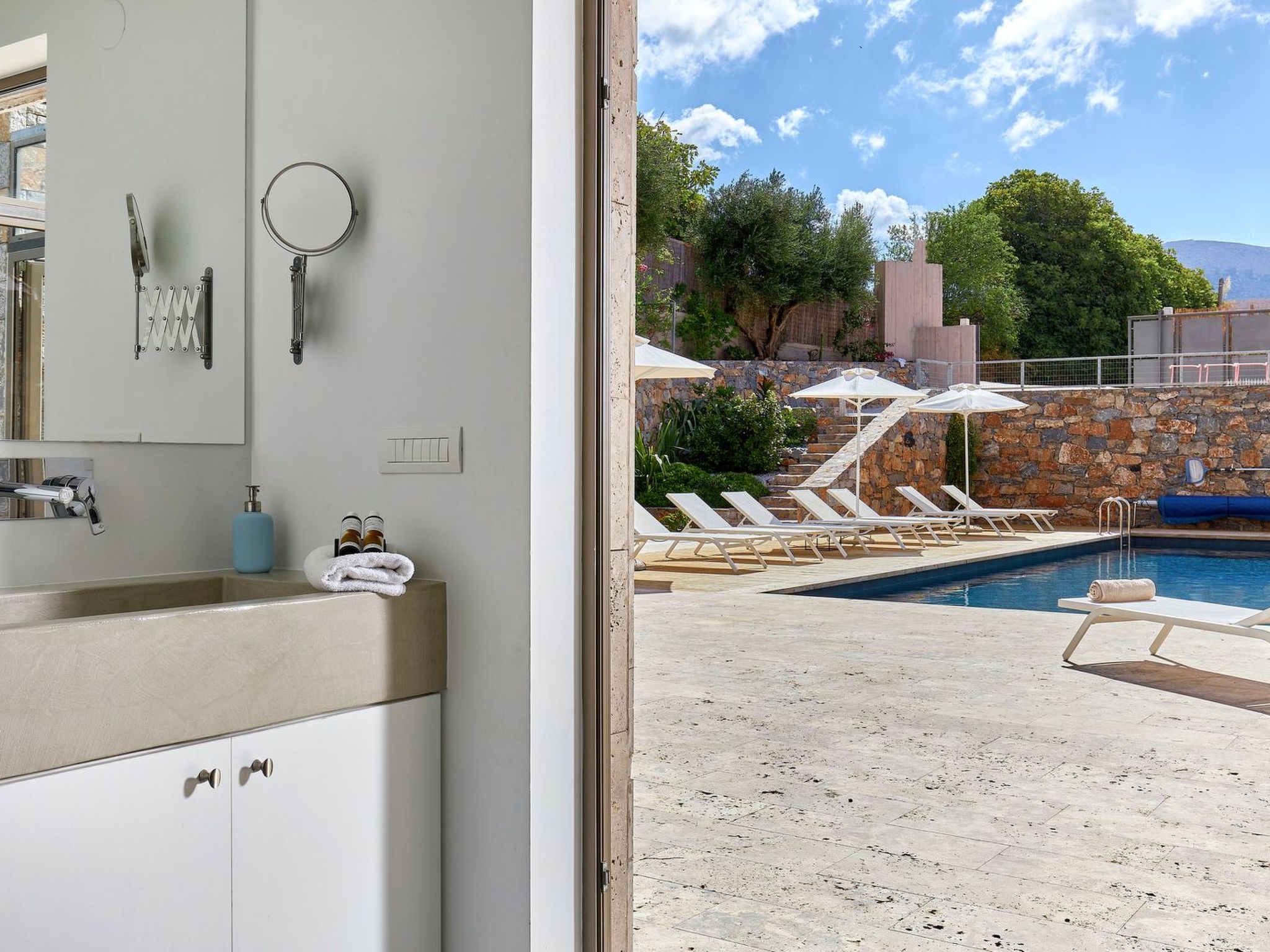 Villa Adagio mit Privatpool in Vrachasi, Kreta-Binnen