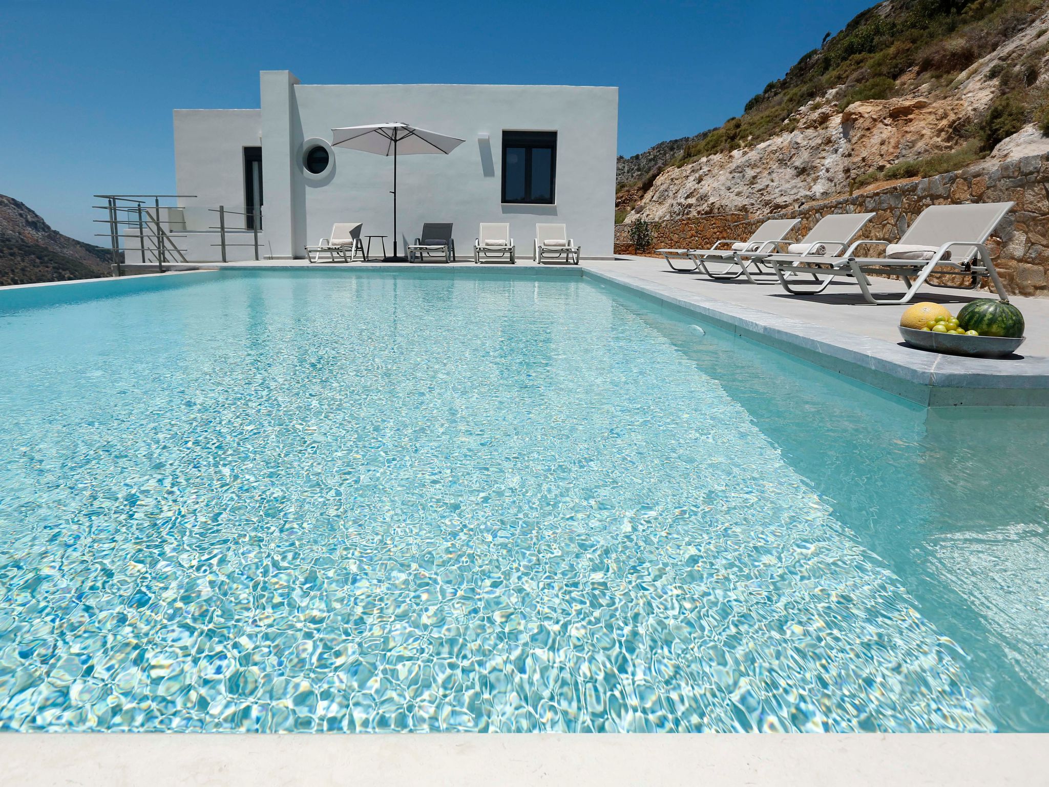 Vakantiehuis met privé zwembad in Neapolis Kriti (Griekenland) voor 6 personen