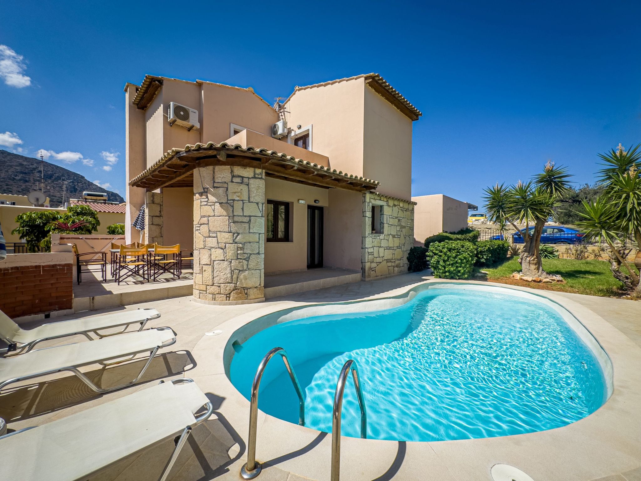 Niriides Villas_Nymfe_ 2-Schlafzimmer privater Pool-Inside