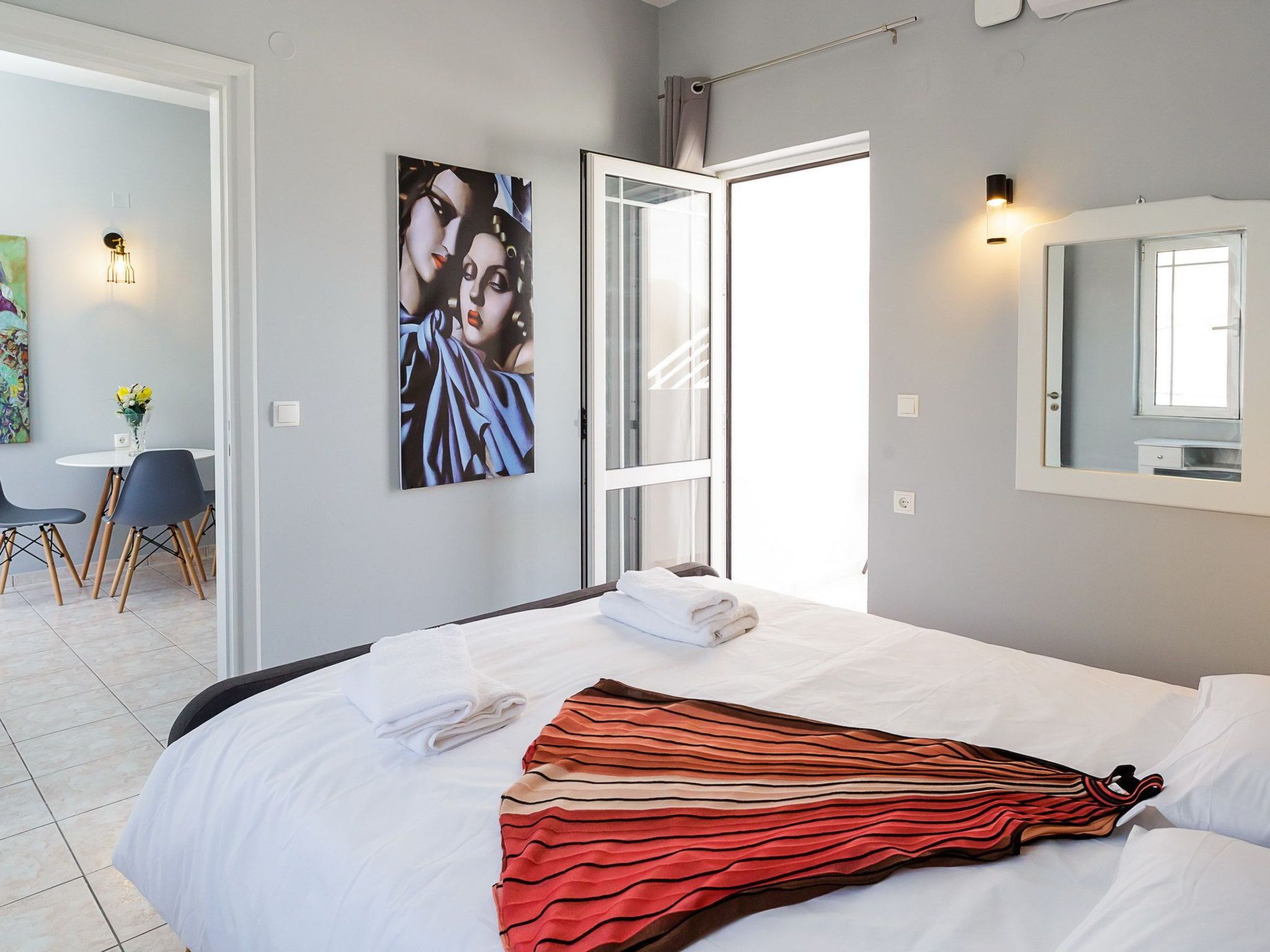 Wohnung in Kato Gouves mit Balkon, Seitenblick-Binnen