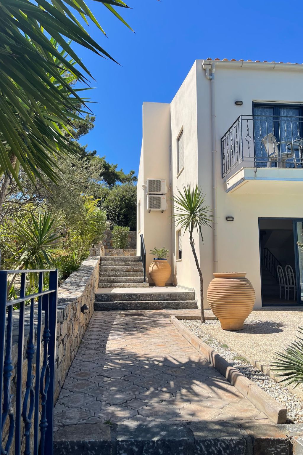 Nefeli Blue Villa in altem Olivenhain, Meerblick-Binnen