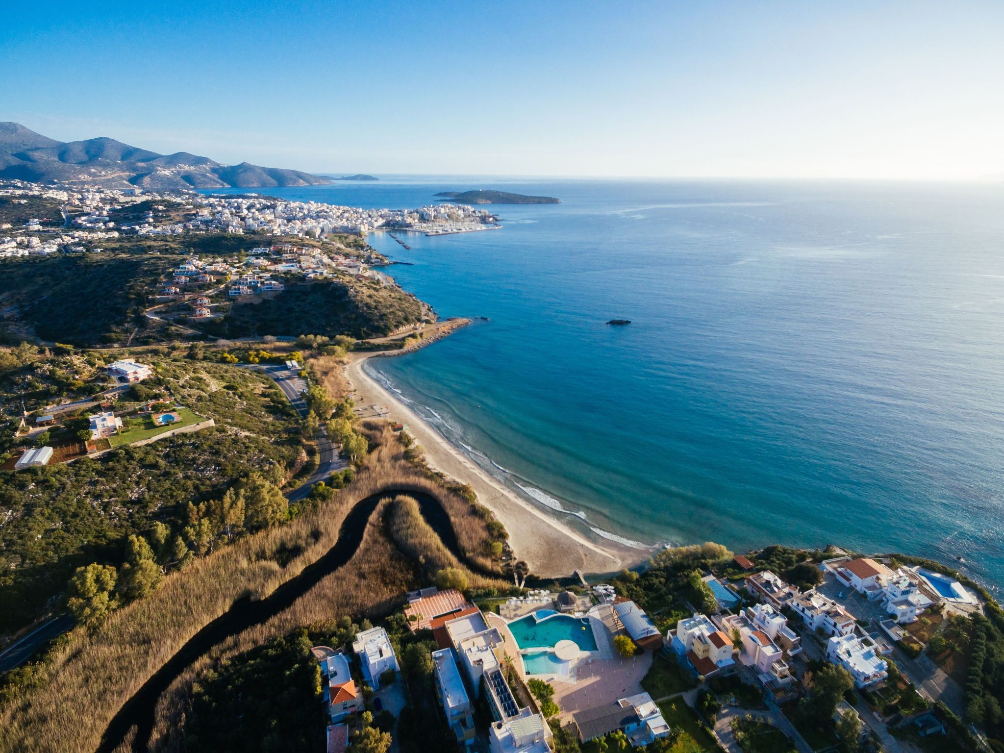Agios Nikolaos Strand Villa-Draußen