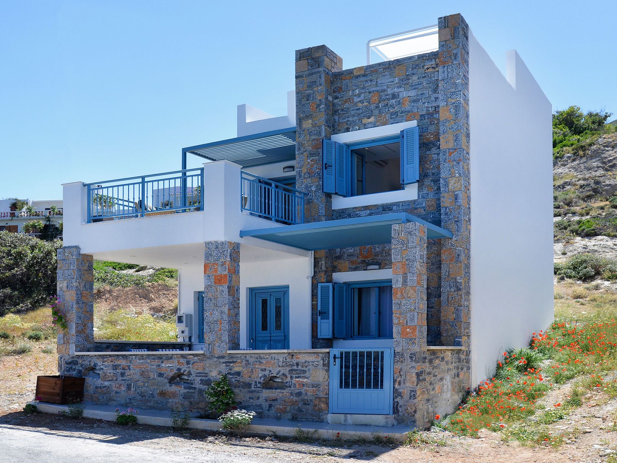 Neue Villa Moments am Meer mit Whirlpool, 50 m zum Strand-Dehors