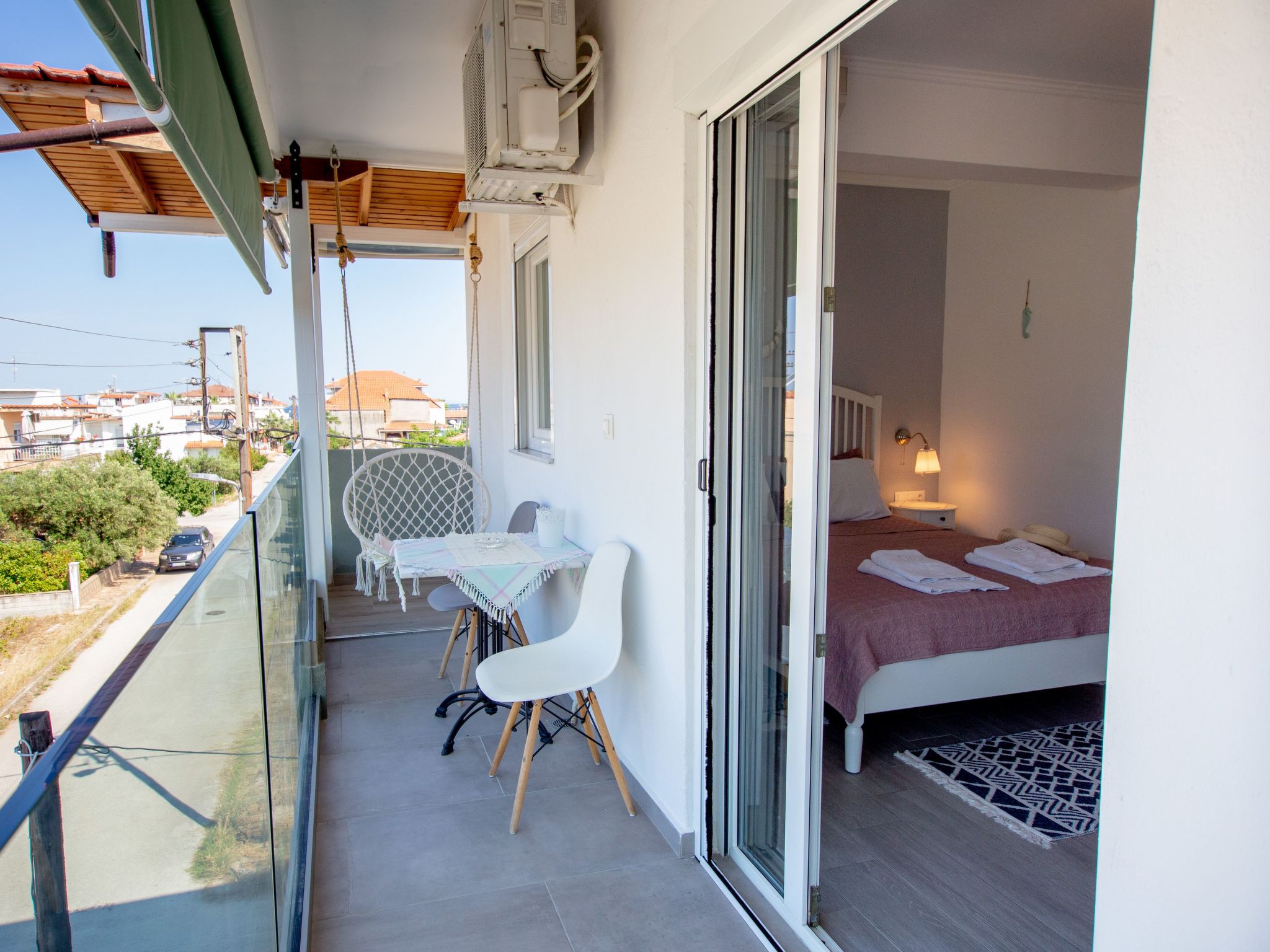 Studio-Appartement mit Balkon-Buiten