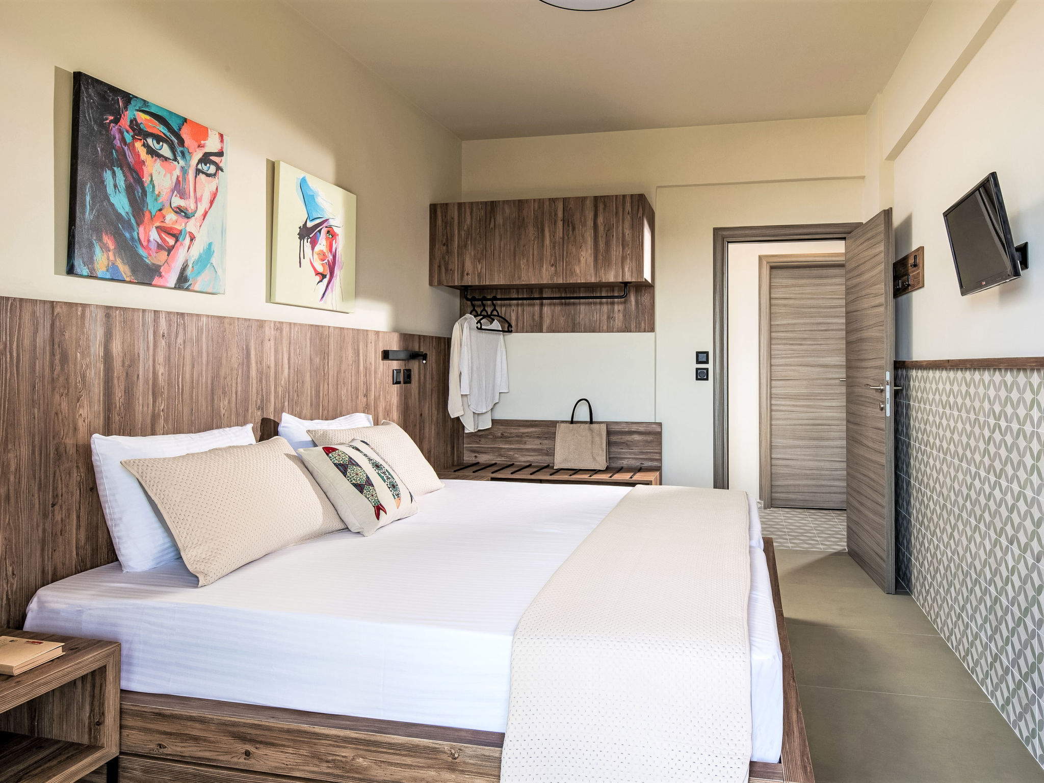 Appartement Modernes Studio für 3 Personen, Pool- und Gartenblick – Chambre, photo 5 sur 27