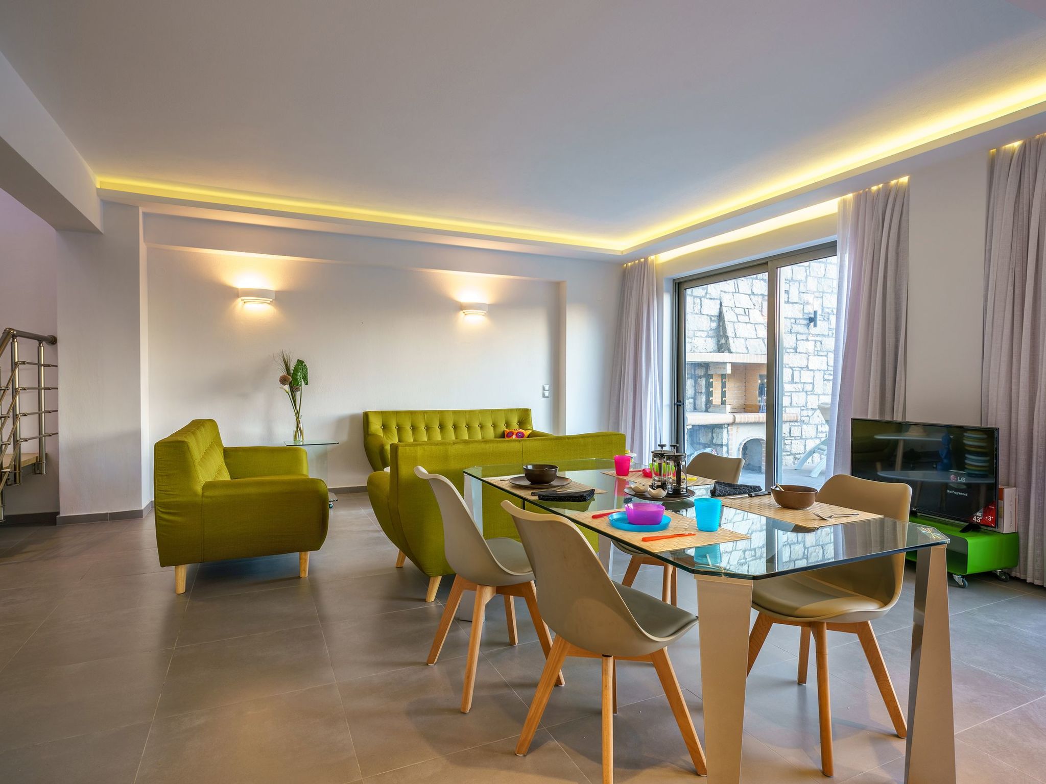 Villa am Strand mit Pool BBQ Spaziergang zu Annehmlichkeiten-Inside