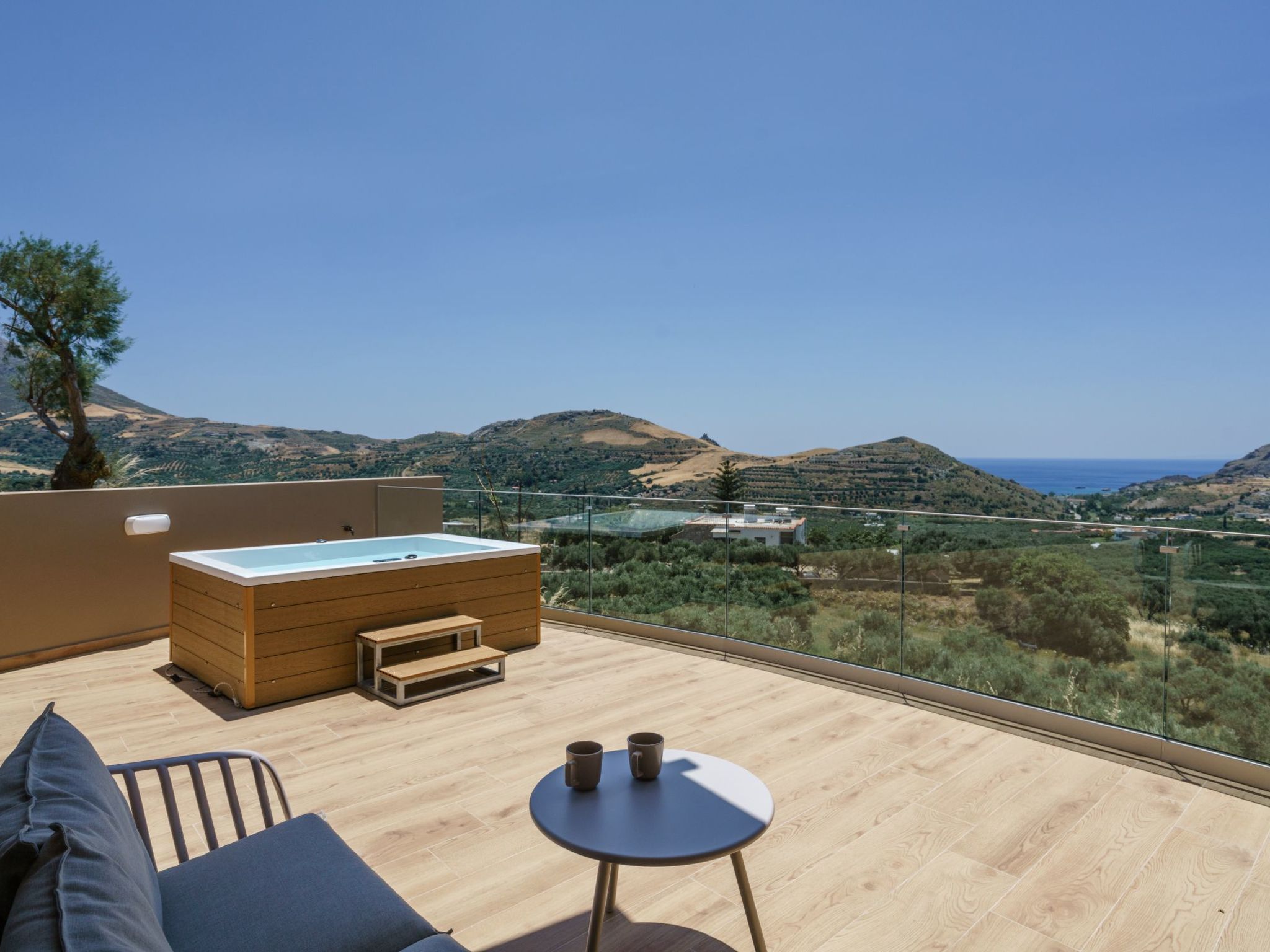 Neu Plakias Sunset II mit Infinity-Pool, Jacuzzi-Inside