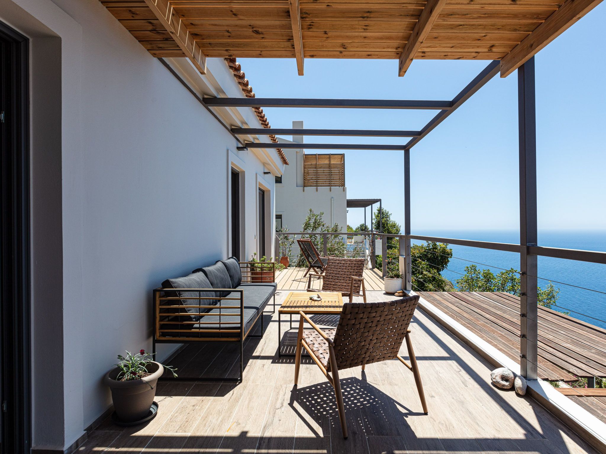 Luxuriöse "Villa Stefanos" mit Meerblick-Drinnen