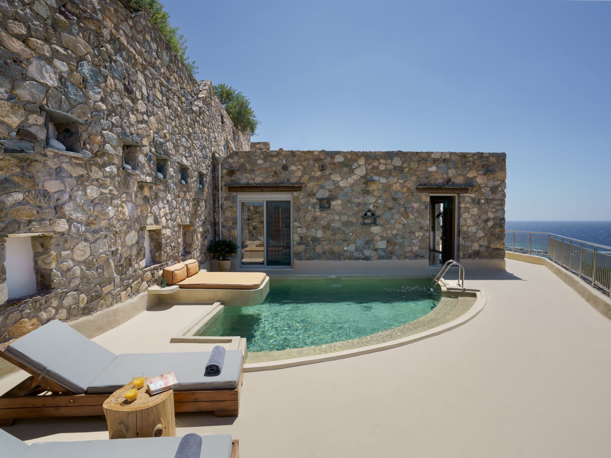 Vakantiehuis met privé zwembad in Chrysoskalitissas (Griekenland) voor 5 personen