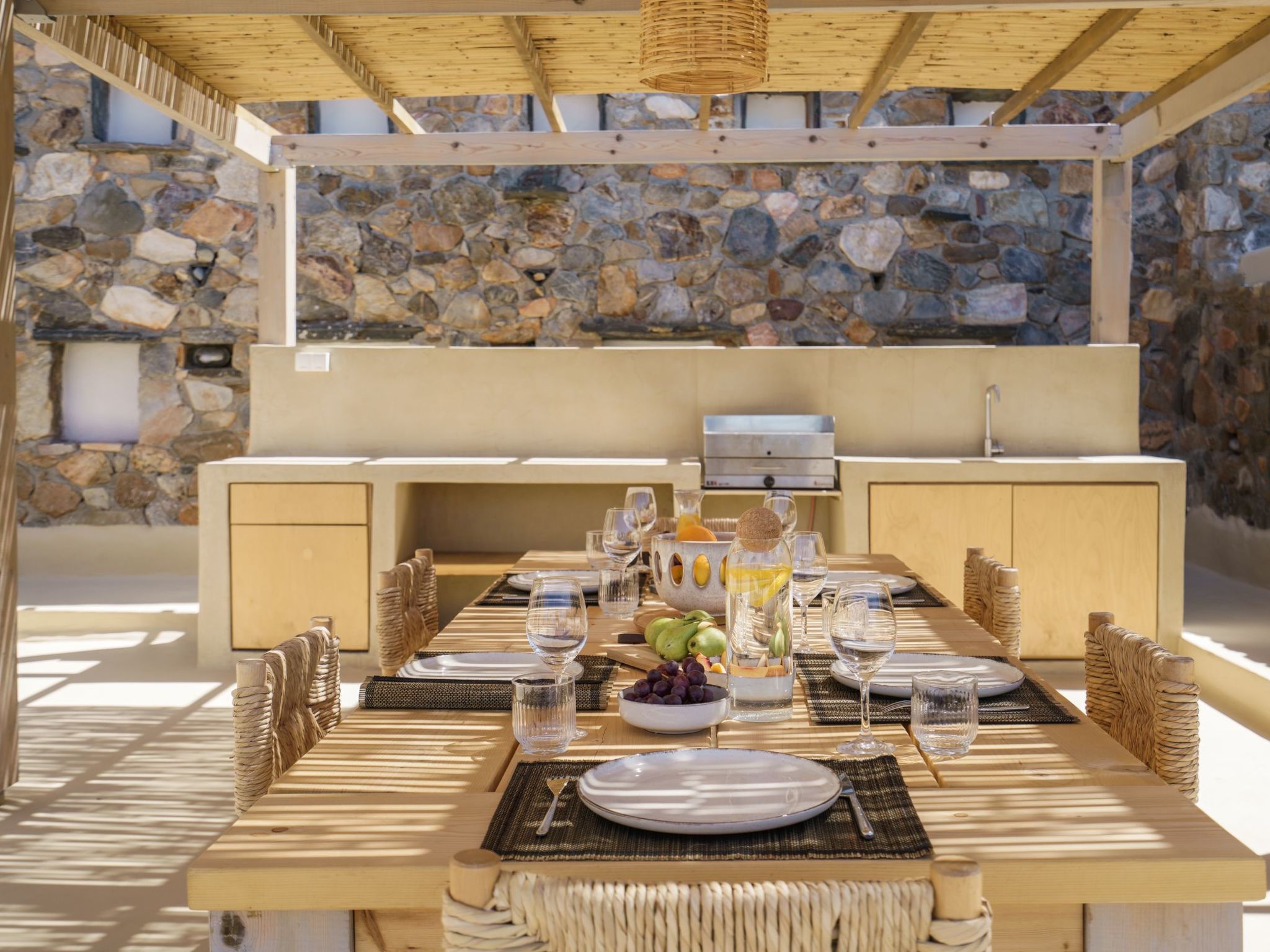 Stilvolle Villa, privater Pool und Grillplatz bei Elafonissi-Buiten