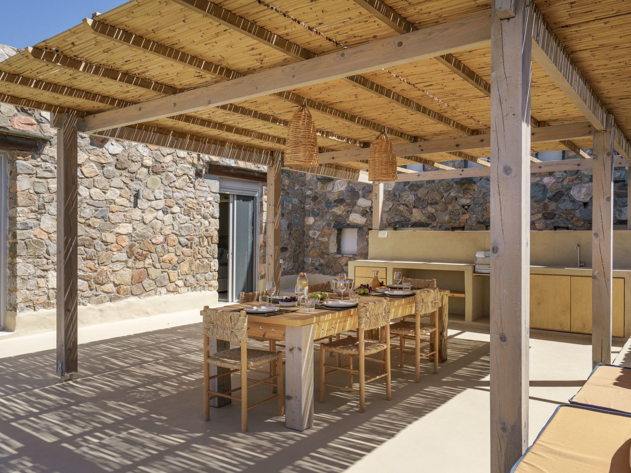 Stilvolle Villa, privater Pool und Grillplatz bei Elafonissi-Buiten