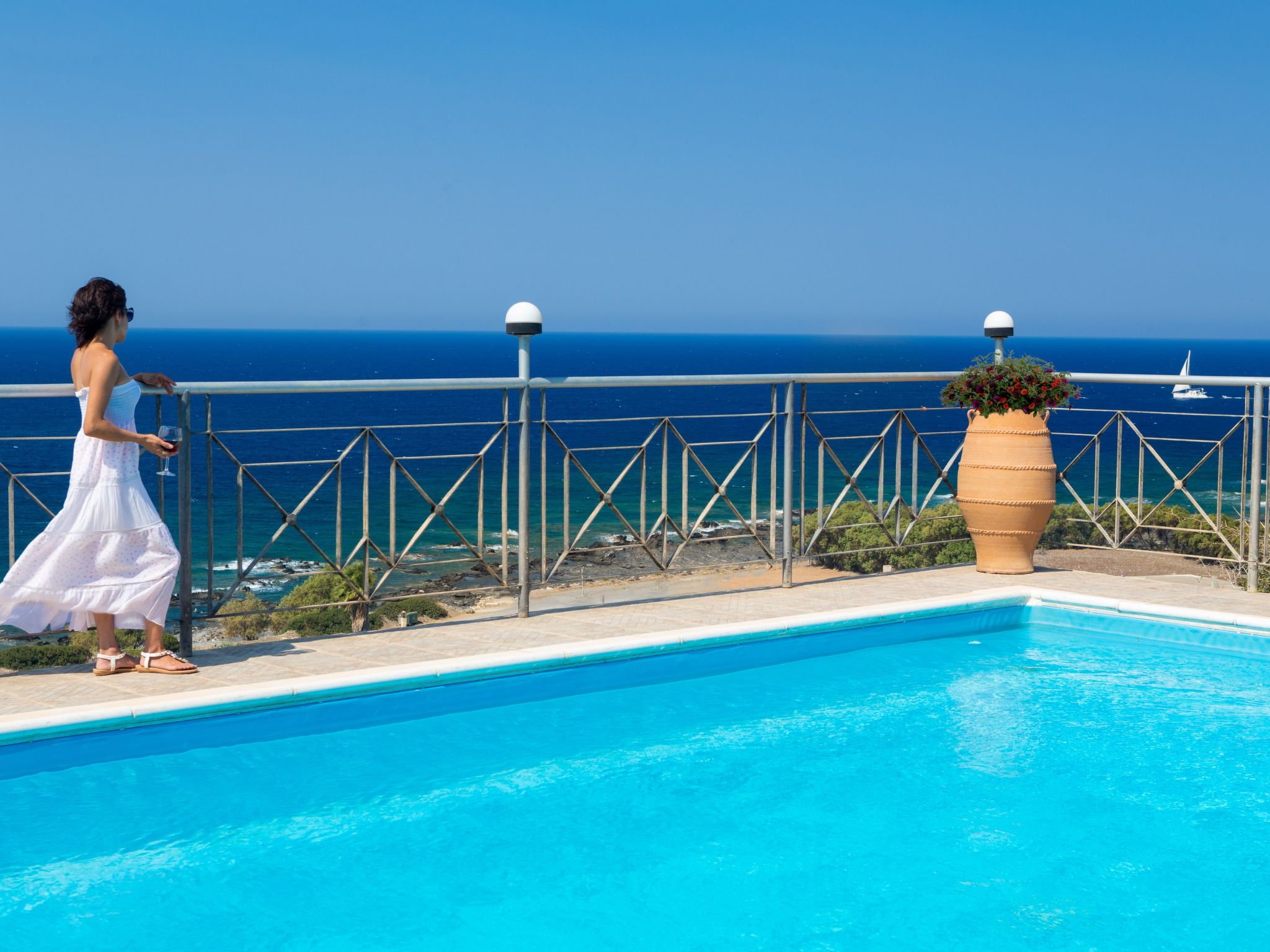 Vakantiehuis met privé zwembad in Chrysoskalitissas (Griekenland) voor 5 personen