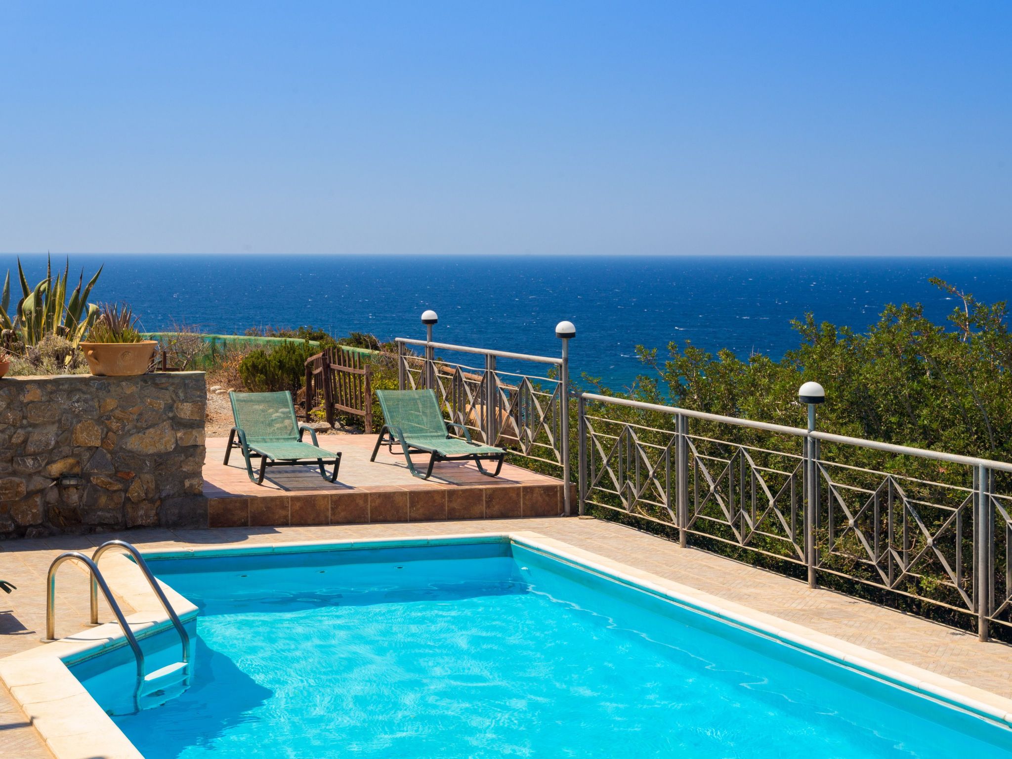 Vakantiehuis met privé zwembad in Chrysoskalitissas (Griekenland) voor 5 personen