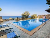 Traditionelle Villa mit Pool und Meerblick Elafonissi
