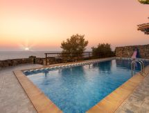 Traditionelle Villa mit Pool und Meerblick Elafonissi