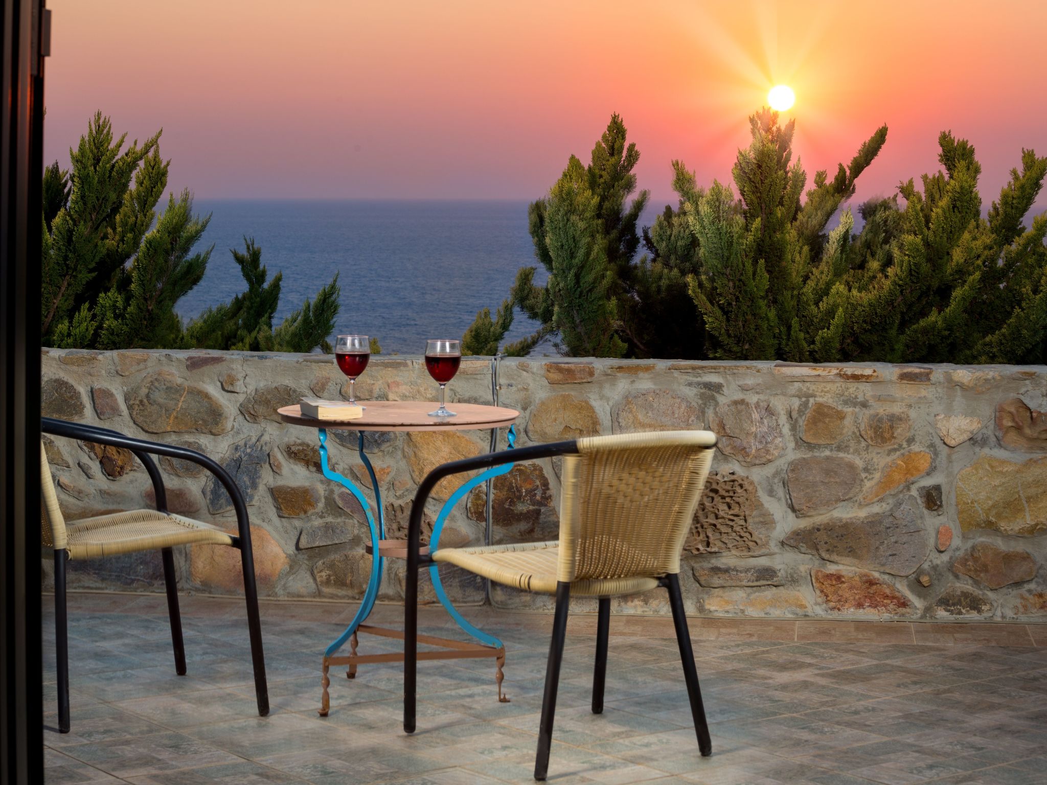 Traditionelle Villa mit Pool und Meerblick Elafonissi-Buiten