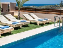 Vrijstaande villa Fos met privézwembad en uitzicht op zee in Agia Marina - thumbnail 6